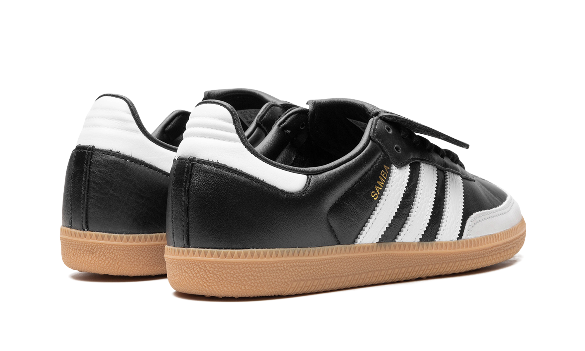 adidas samba lt black white women s+IG2010+diagnol right behind view