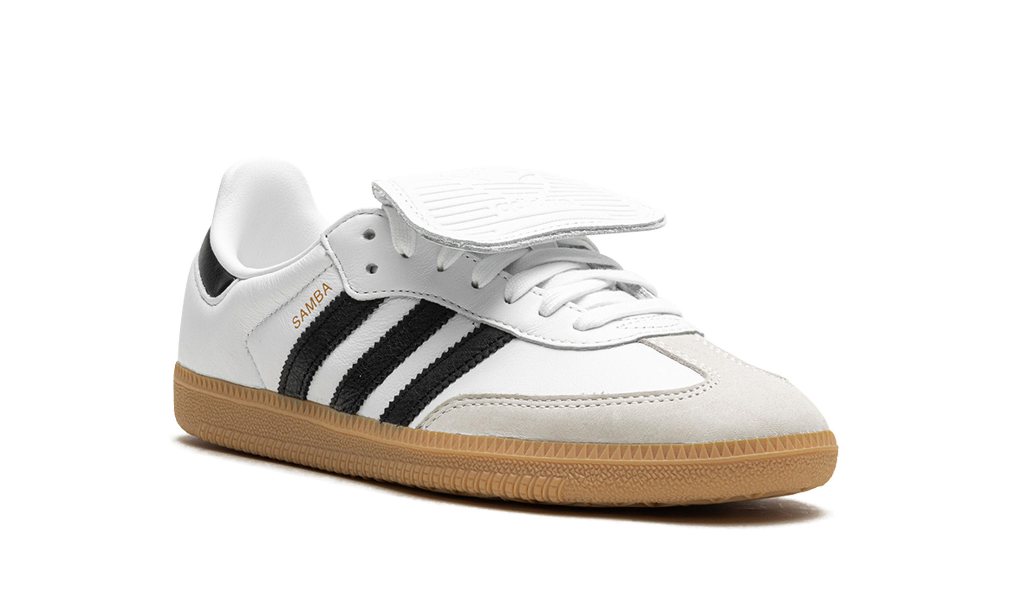 adidas samba lt cloud white core black gum women s+IG4279+diagnol right view