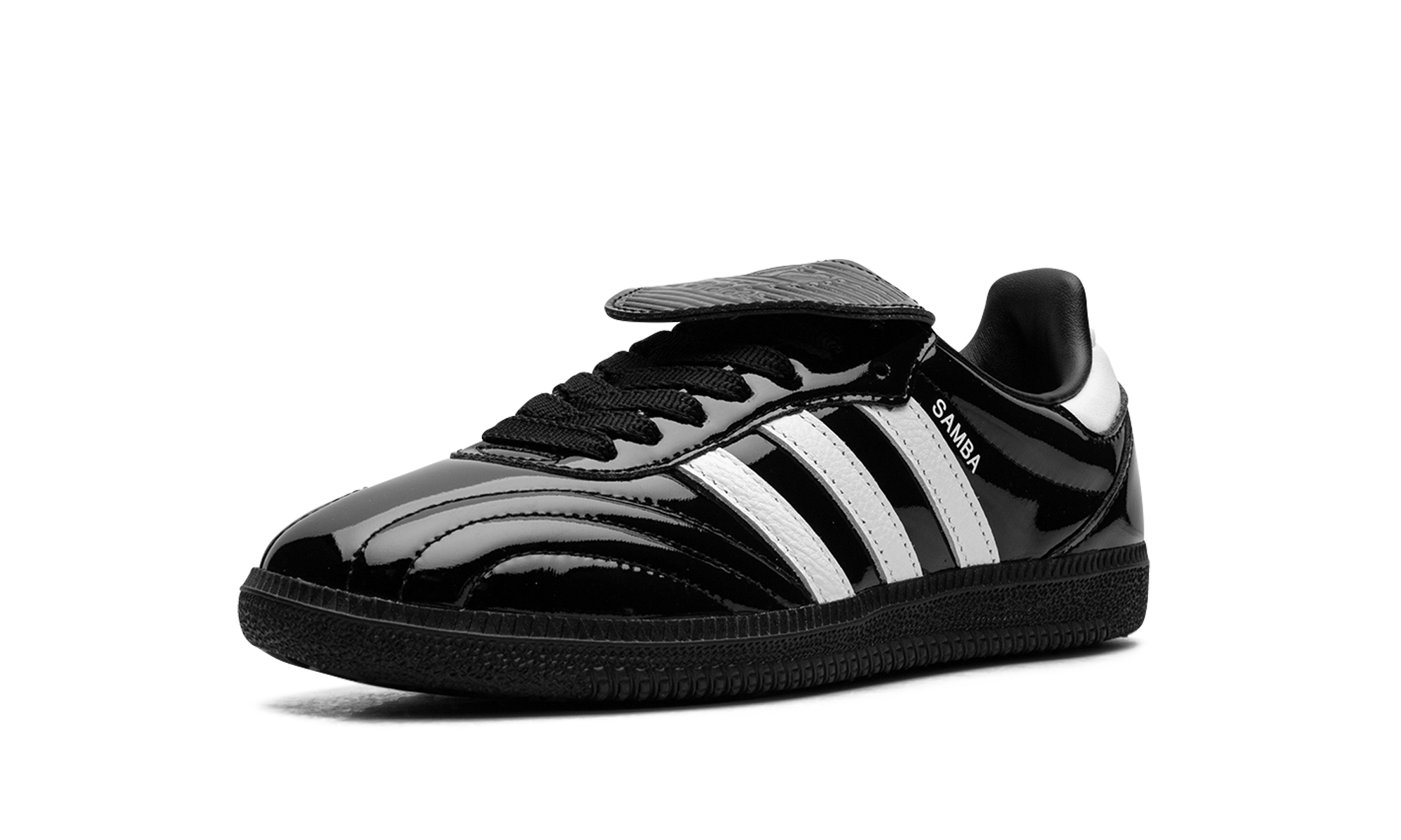 adidas samba lt core black patent leather women s+JI2707+left diagnol single view