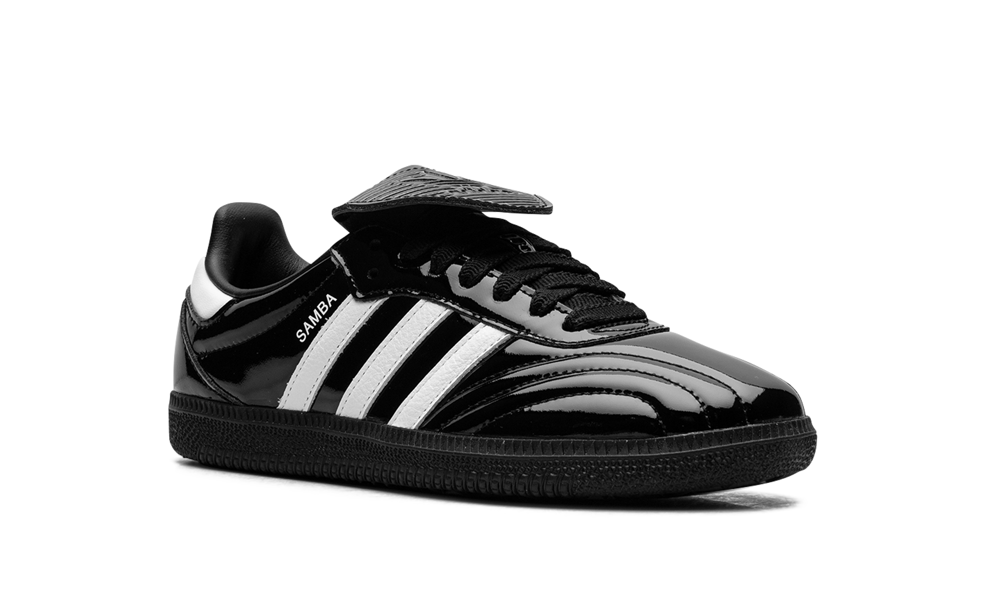 adidas samba lt core black patent leather women s+JI2707+diagnol right view