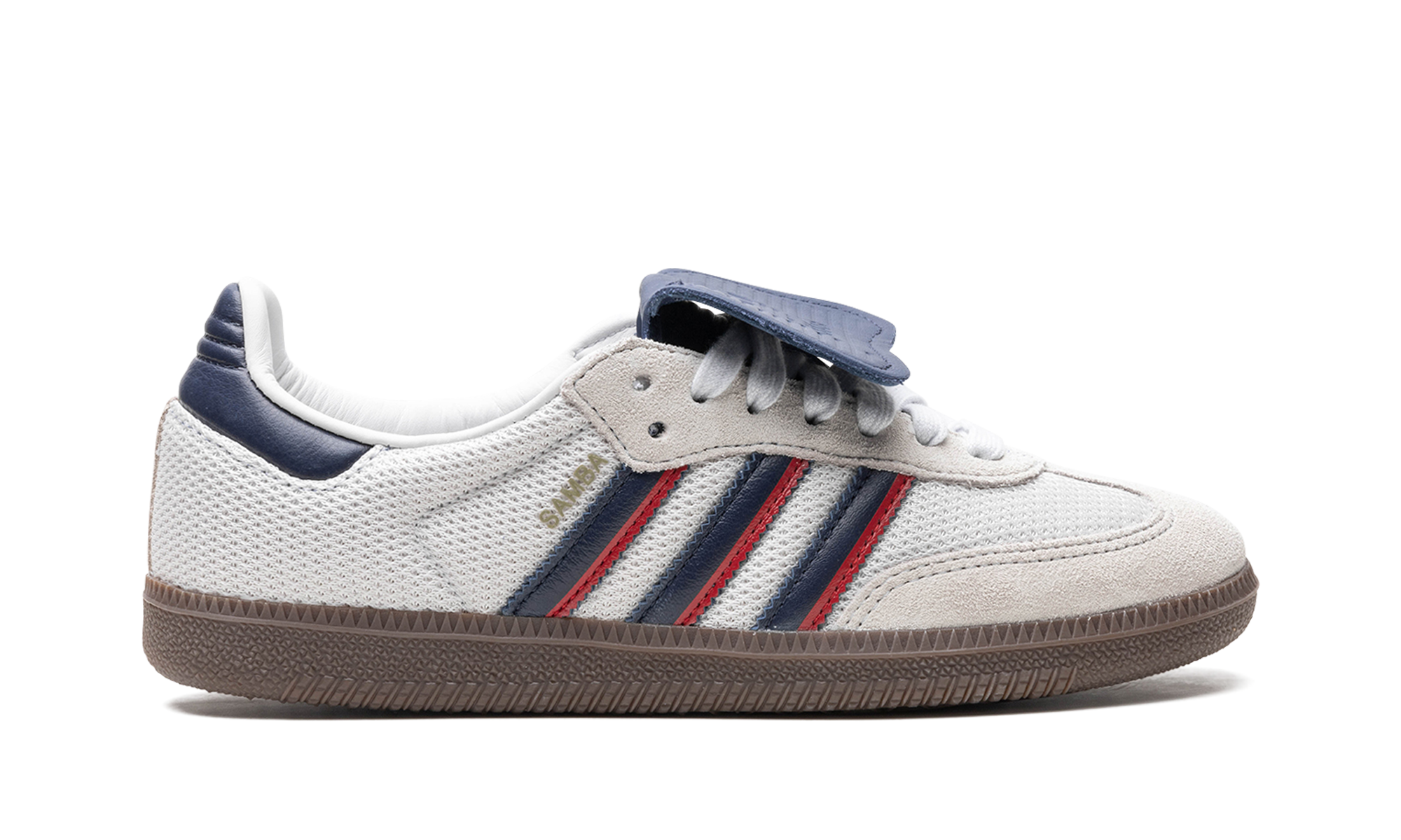 adidas samba lt crystal white dark blue+IE9169+right view