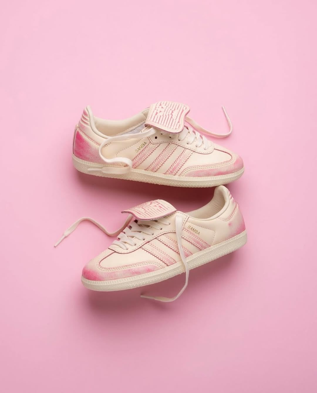 adidas Samba LT Distressed Pack Cream White (Women's), Lifestyle View 1, SKU JR5998