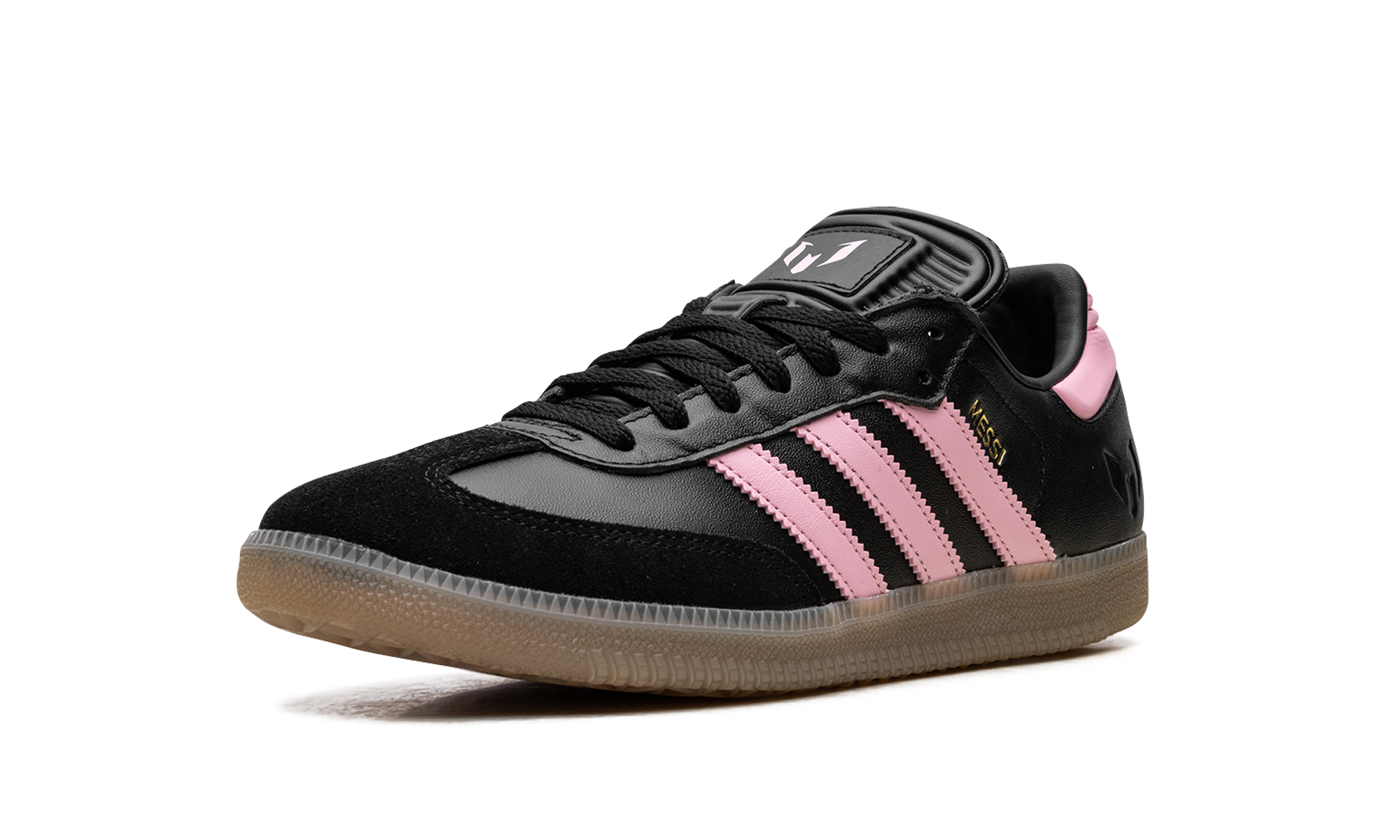 adidas samba messi black gold metallic+JP7845+left diagnol single view