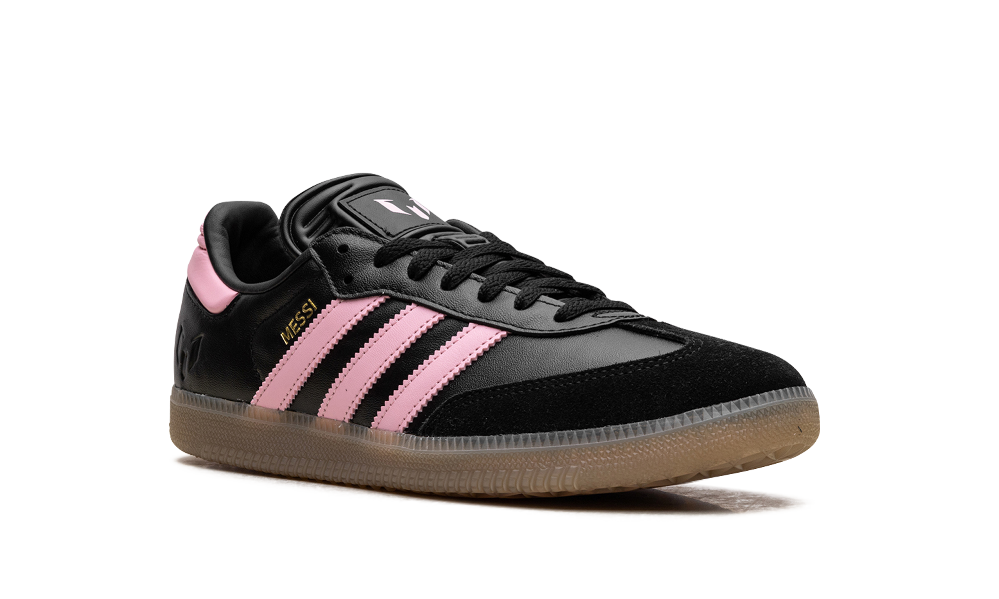 adidas samba messi black gold metallic+JP7845+diagnol right view