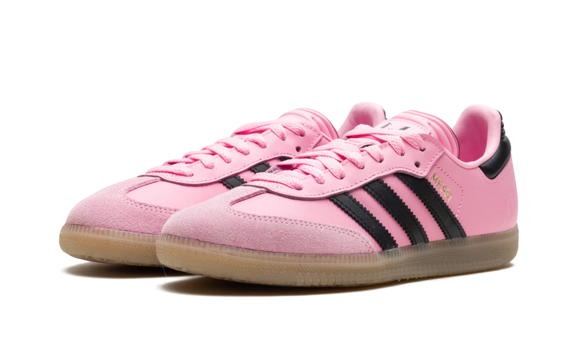 adidas samba messi light pink black+JP7844+diagnol left view
