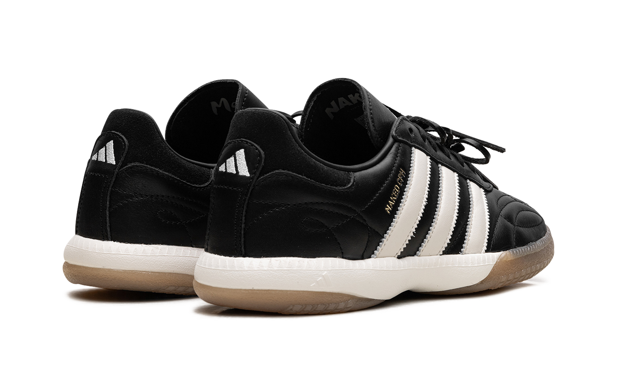 adidas samba millenium naked maha core black+IH3566+diagnol right behind view