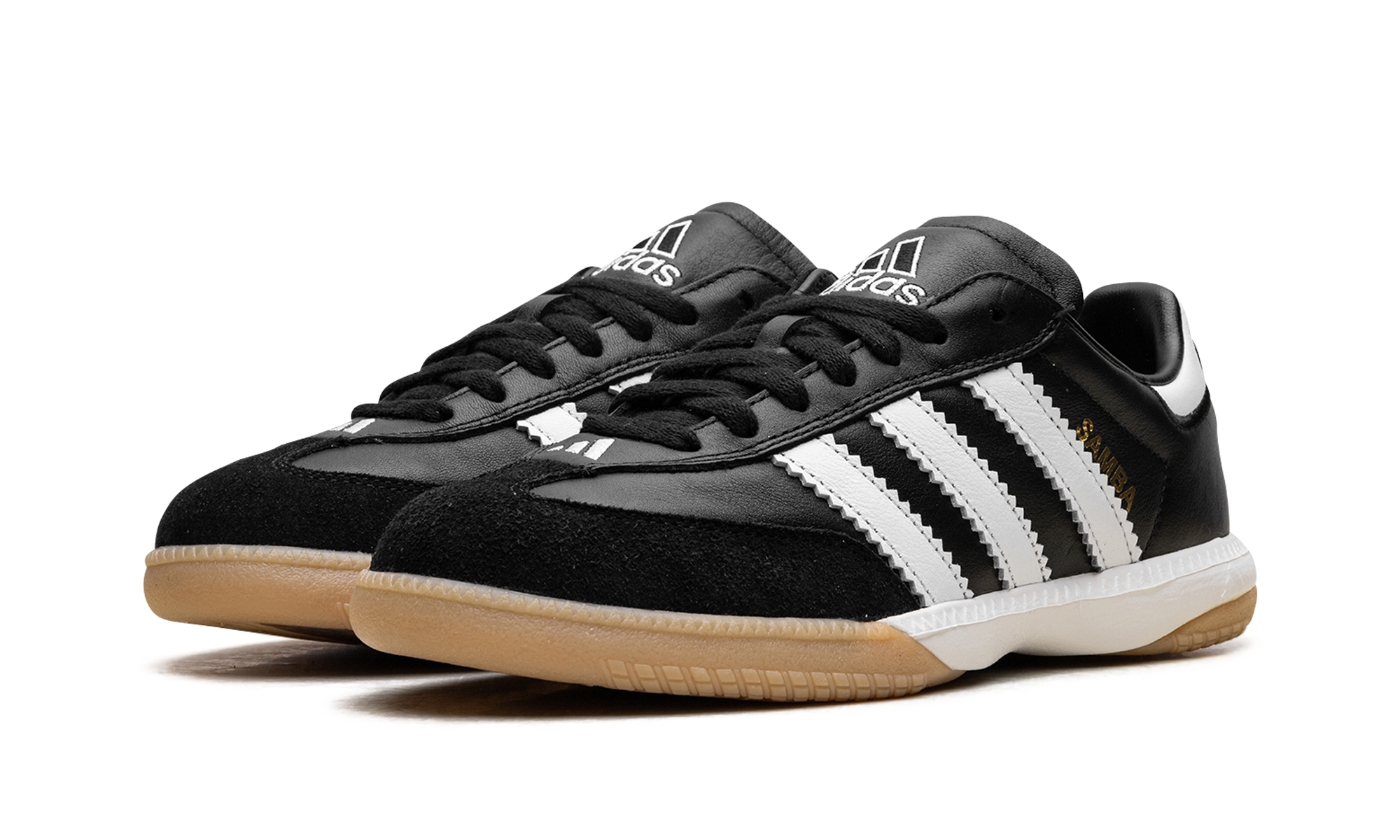 adidas samba millennium black white gum+IF1952+diagnol left view