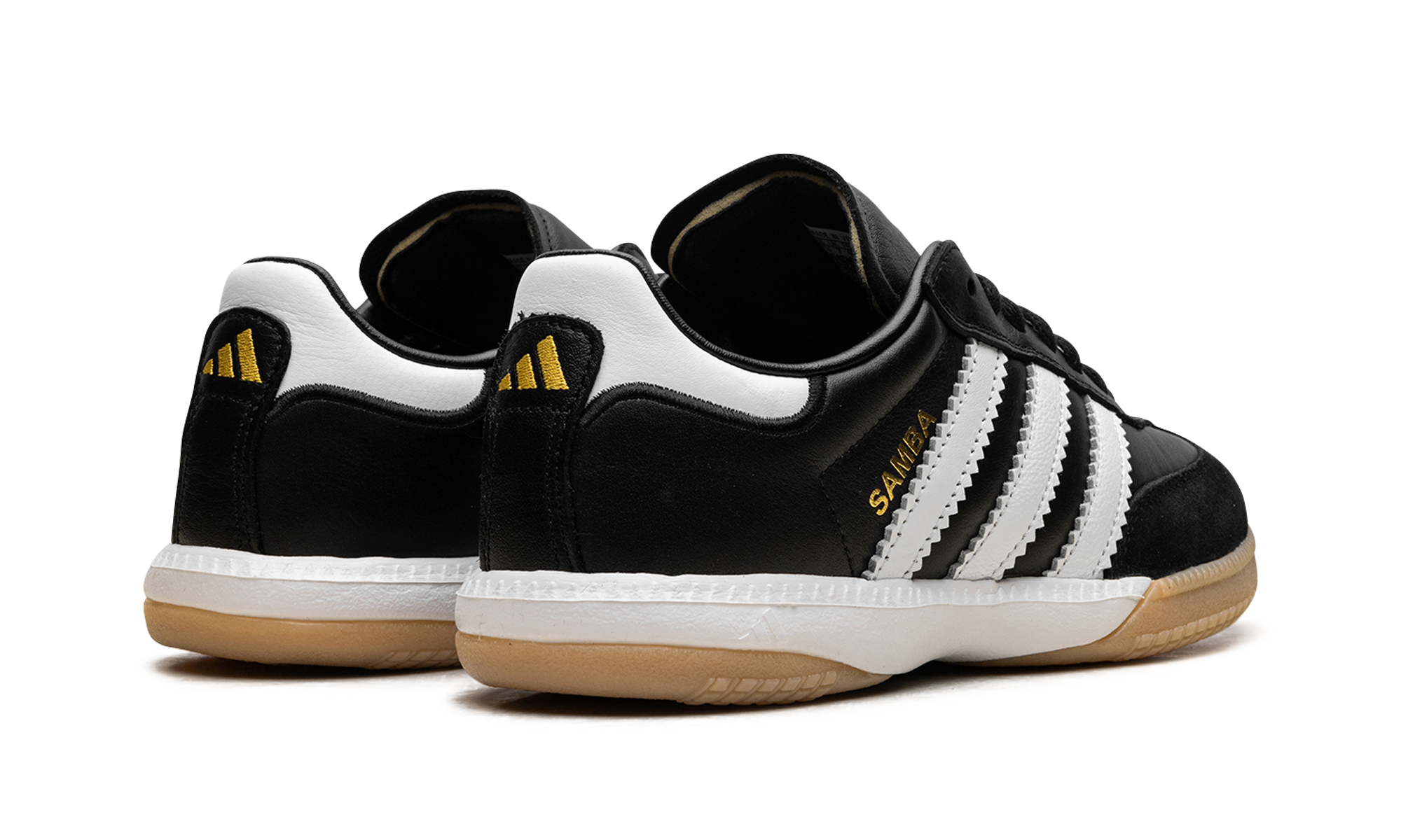 adidas samba millennium black white gum+IF1952+diagnol right behind view