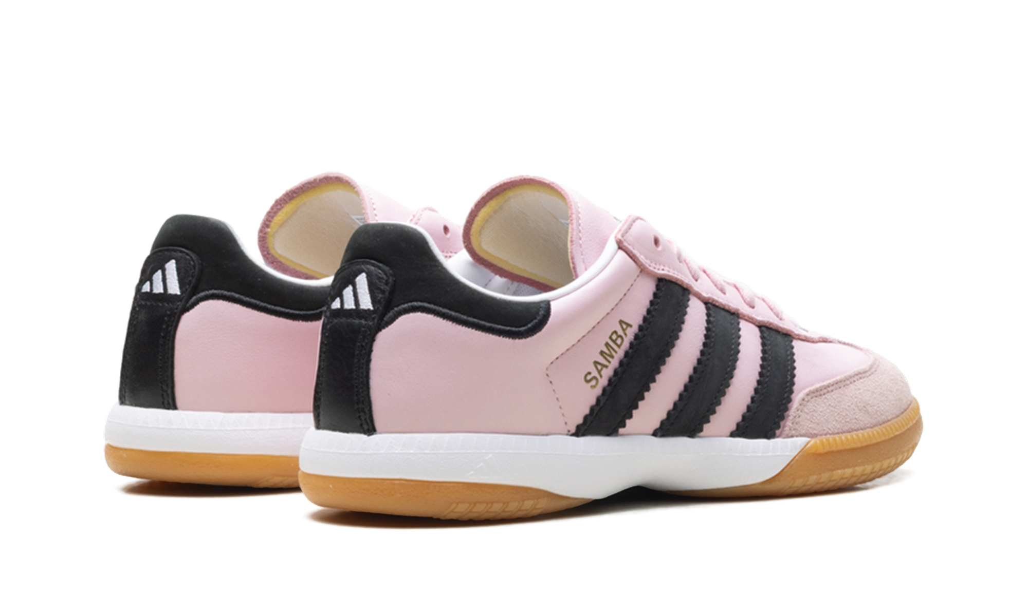 adidas samba millennium clear pink black gum+JI3182+diagnol right behind view