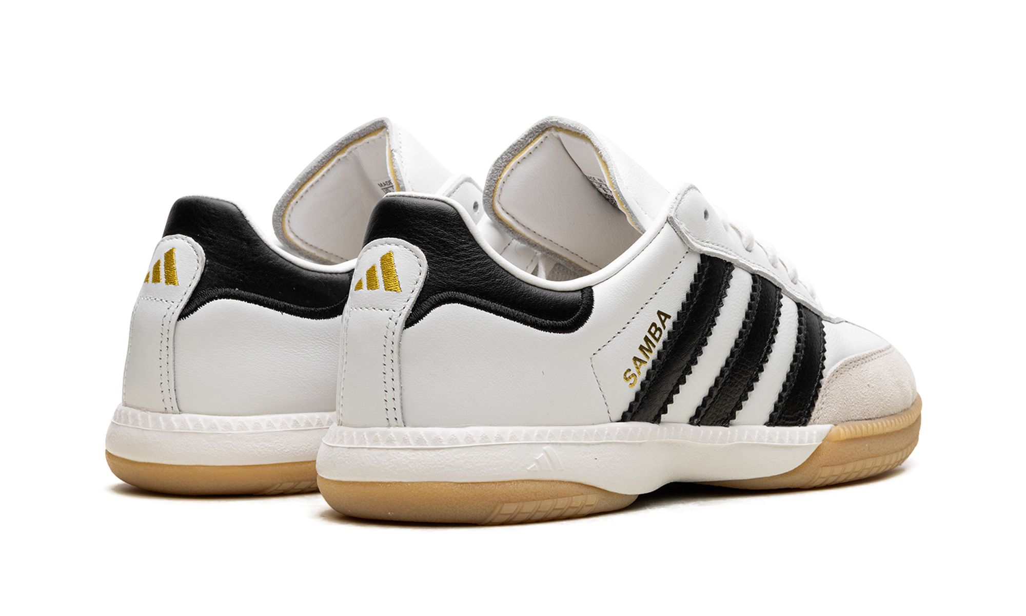 adidas samba millennium white black gum+IF1953+diagnol right behind view