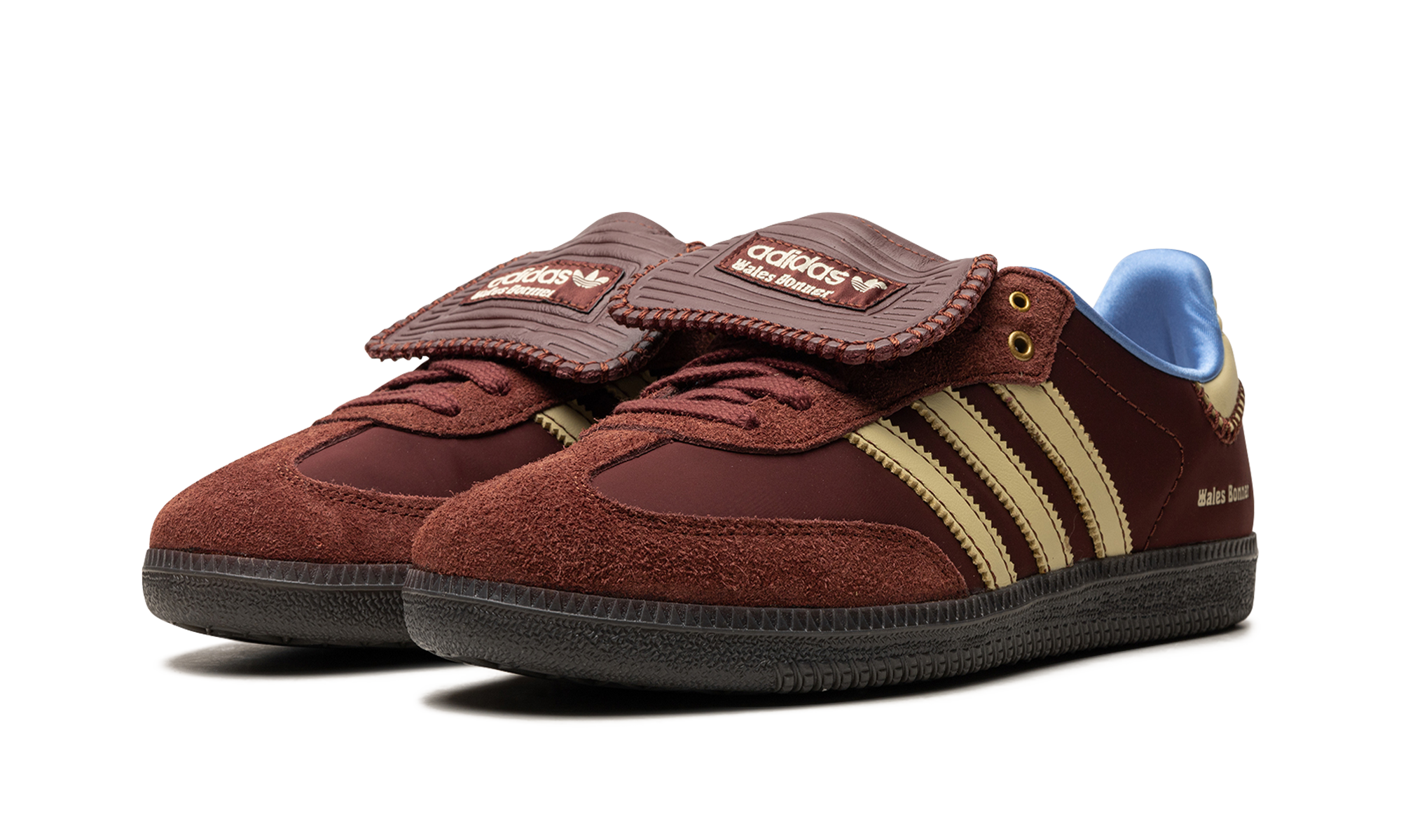 adidas samba nylon wales bonner fox brown+IE0579+diagnol left view