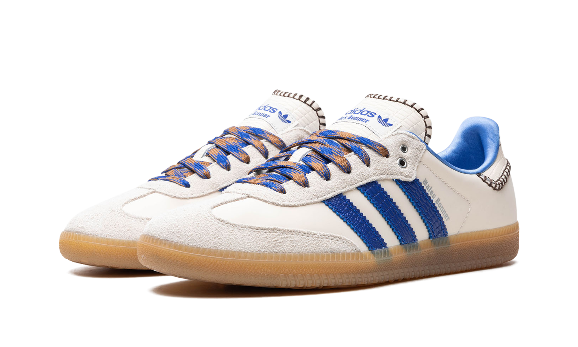adidas samba nylon wales bonner wonder clay royal+IH7756+diagnol left view