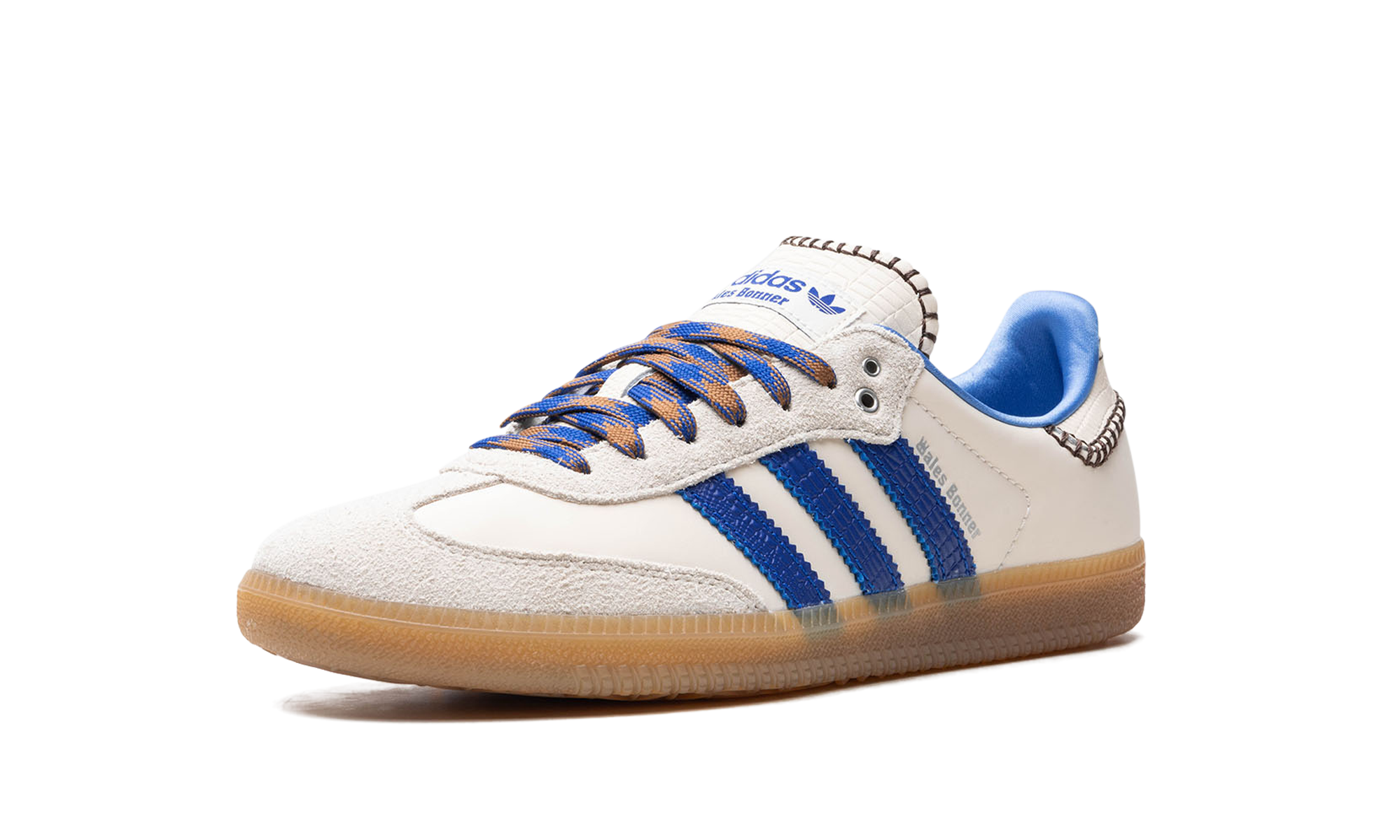 adidas samba nylon wales bonner wonder clay royal+IH7756+left diagnol single view