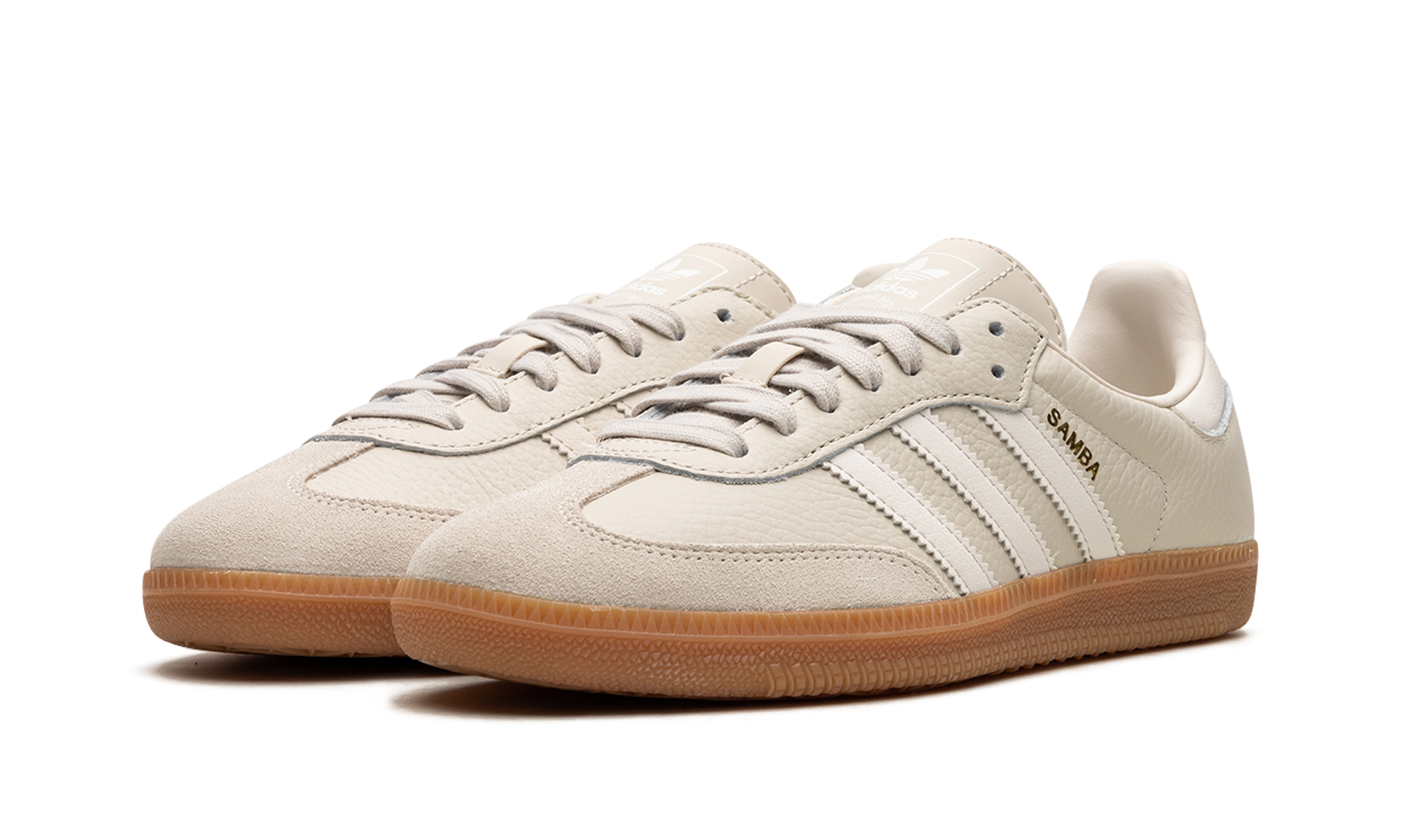adidas samba og aluminum gum women s+IE7013+diagnol left view