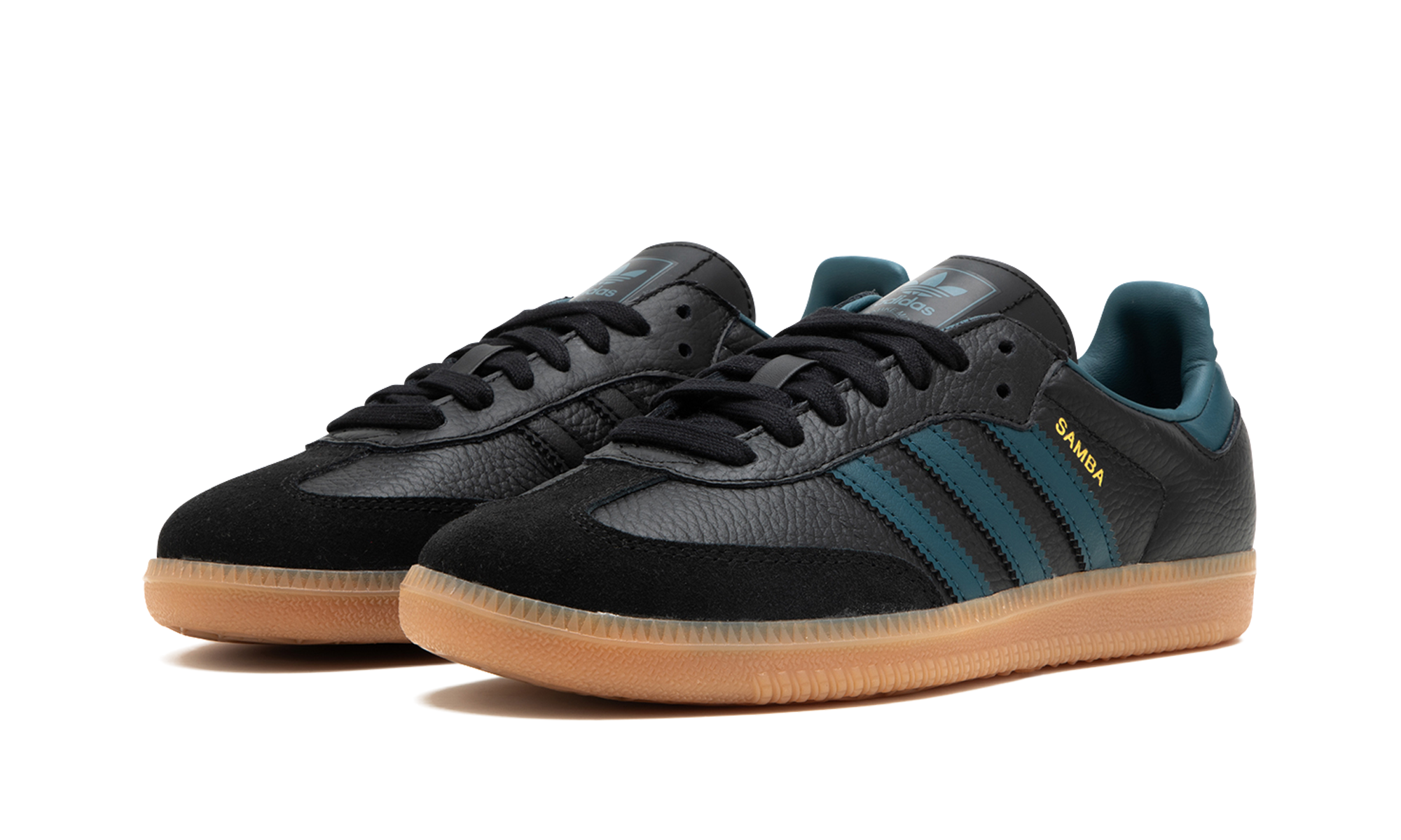 adidas samba og black arctic night gum women s+IG5931+diagnol left view