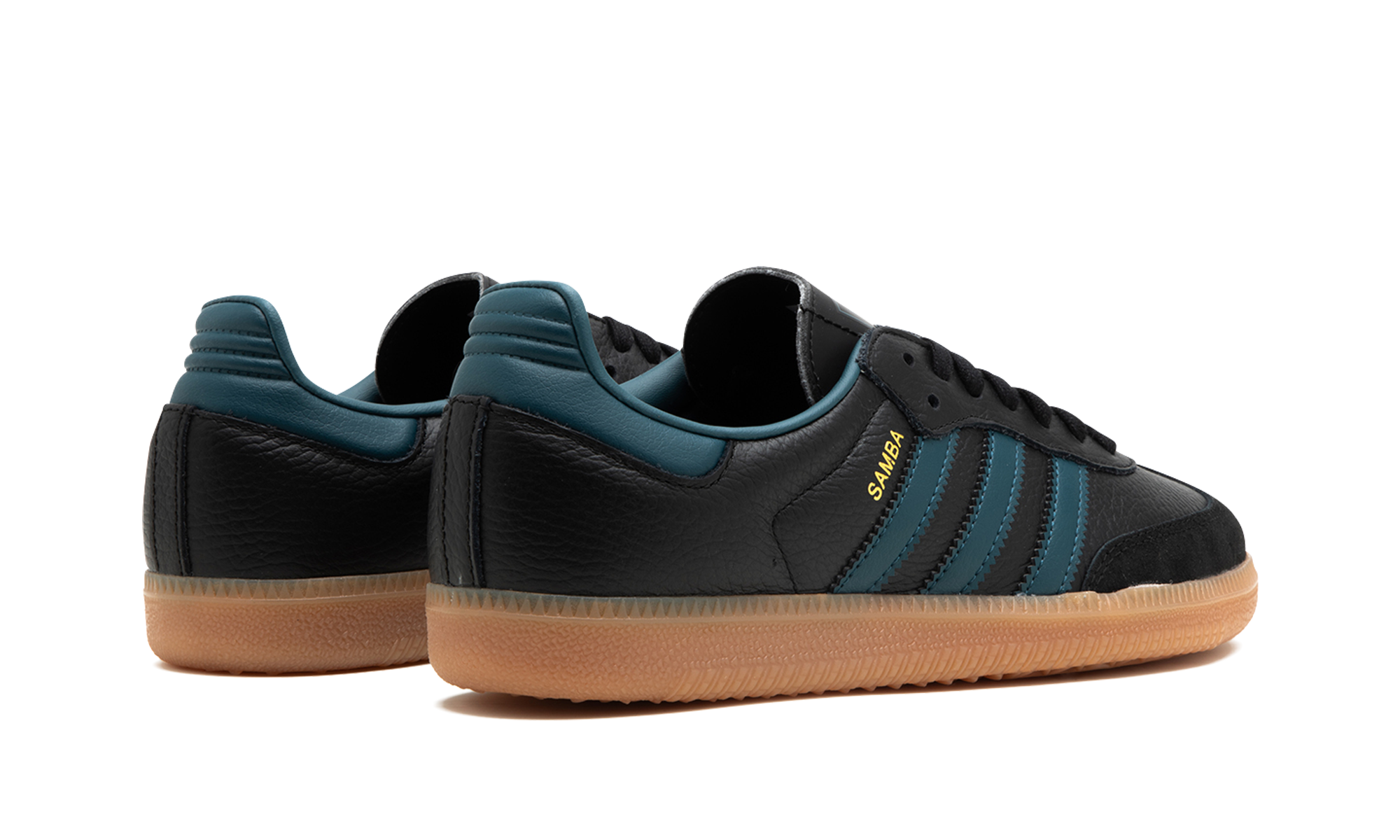 adidas samba og black arctic night gum women s+IG5931+diagnol right behind view