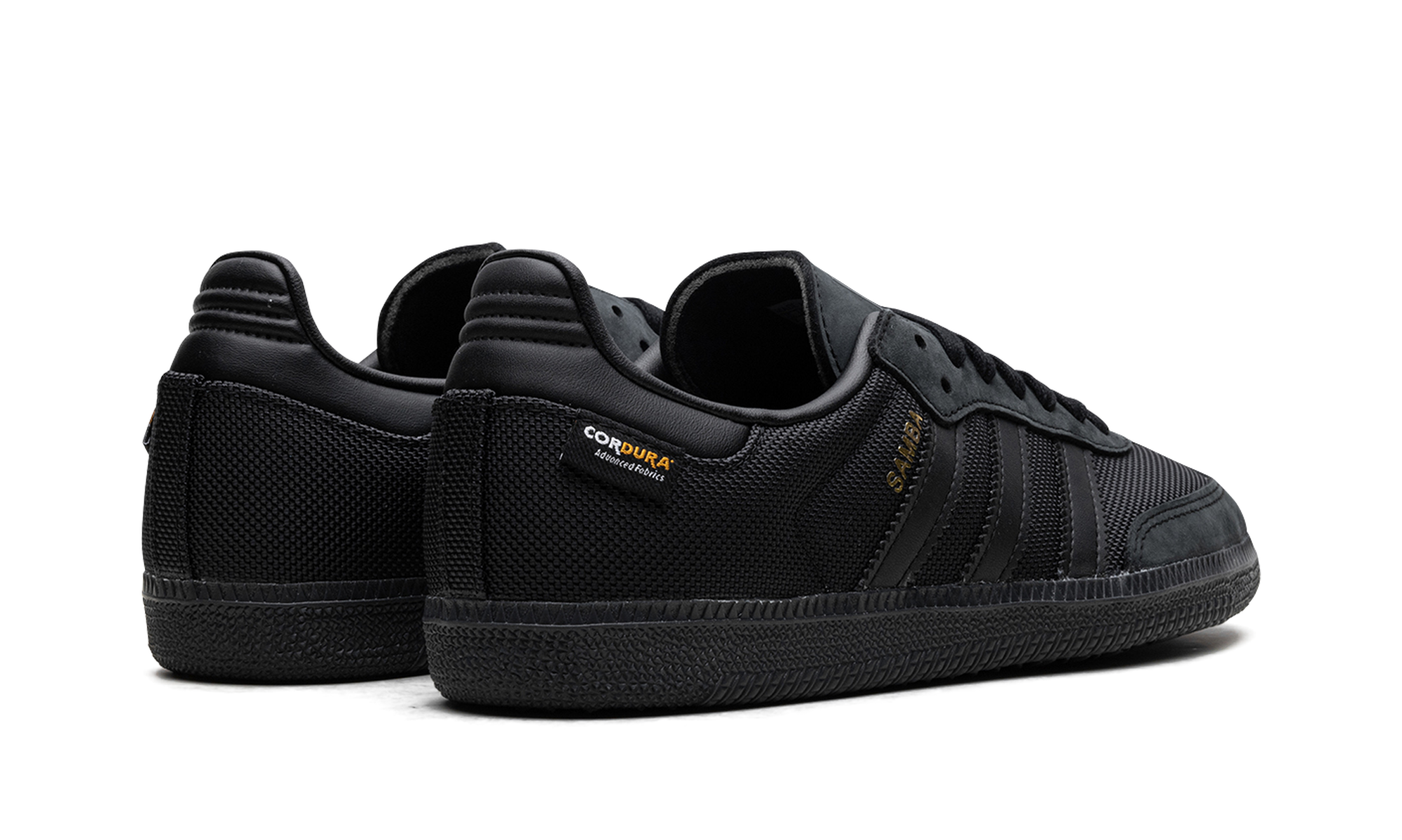 adidas samba og black carbon cordura+JI4647+diagnol right behind view