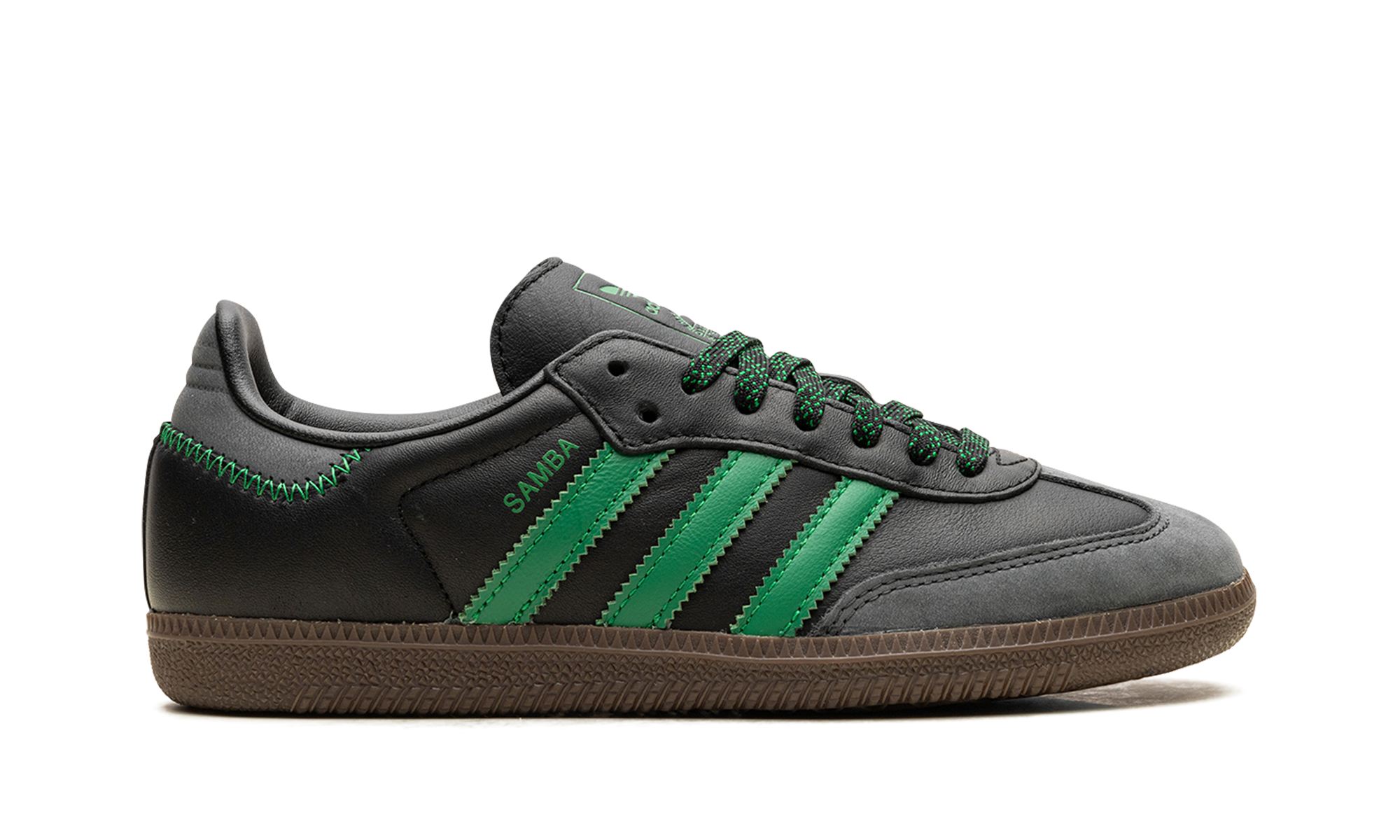 adidas samba og black green women s+IE6520+right view