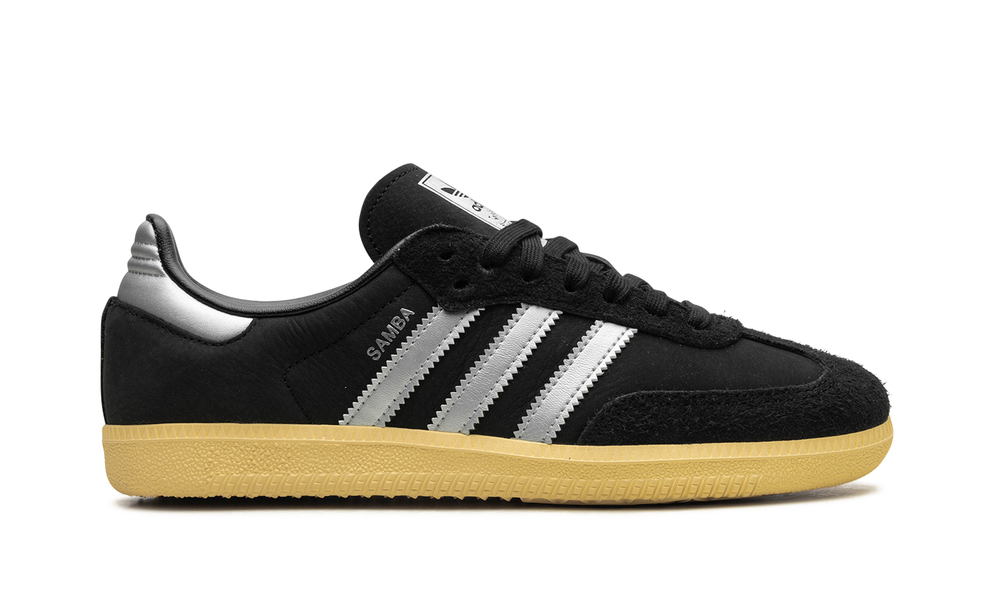 adidas samba og black matte silver women s+IE8128+right view