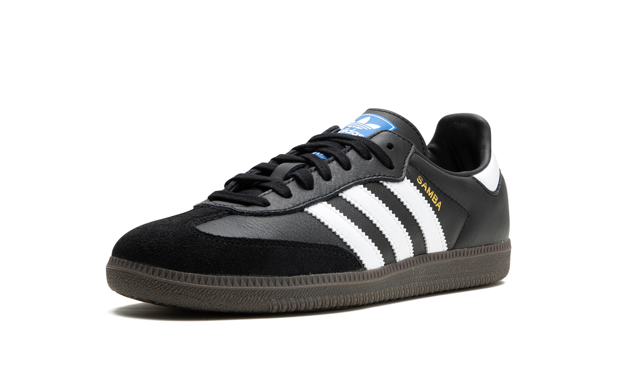 adidas samba og black white gum gs+IE3676+left diagnol single view