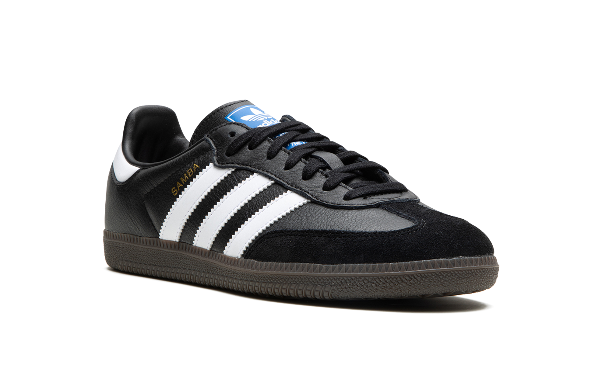 adidas samba og black white gum gs+IE3676+diagnol right view