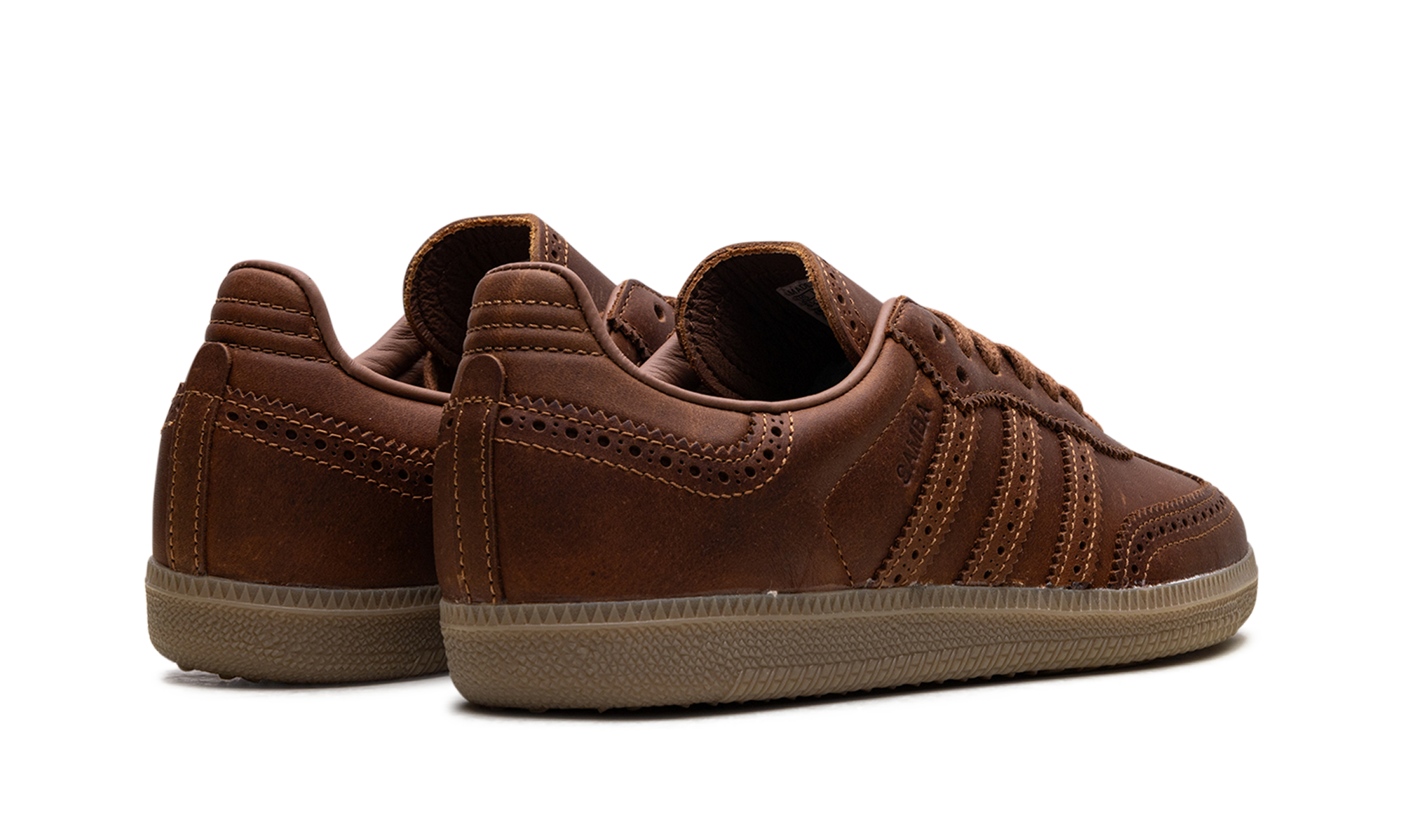adidas samba og brogue pack dust rust+JI3232+diagnol right behind view