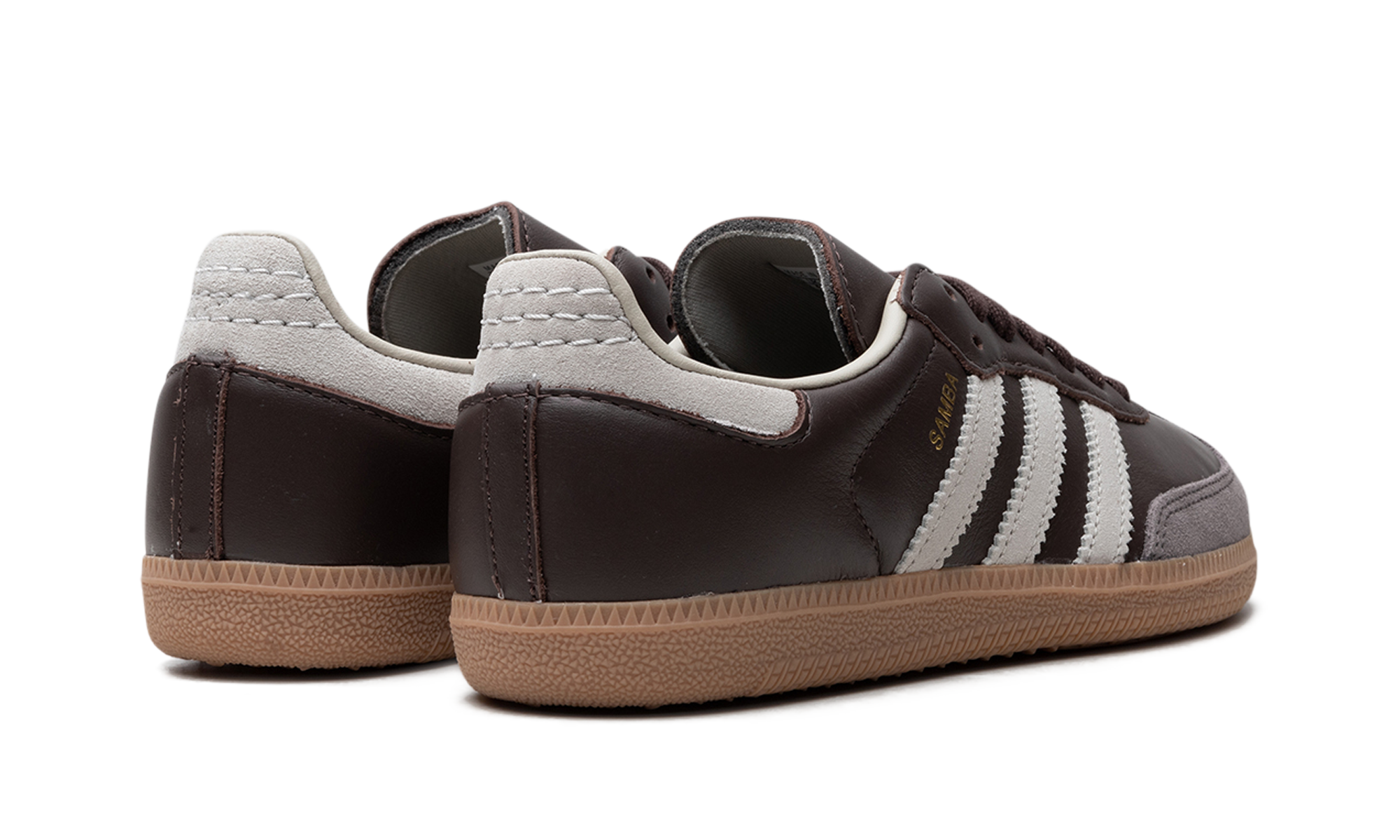 adidas samba og brown putty grey+ID1481+diagnol right behind view
