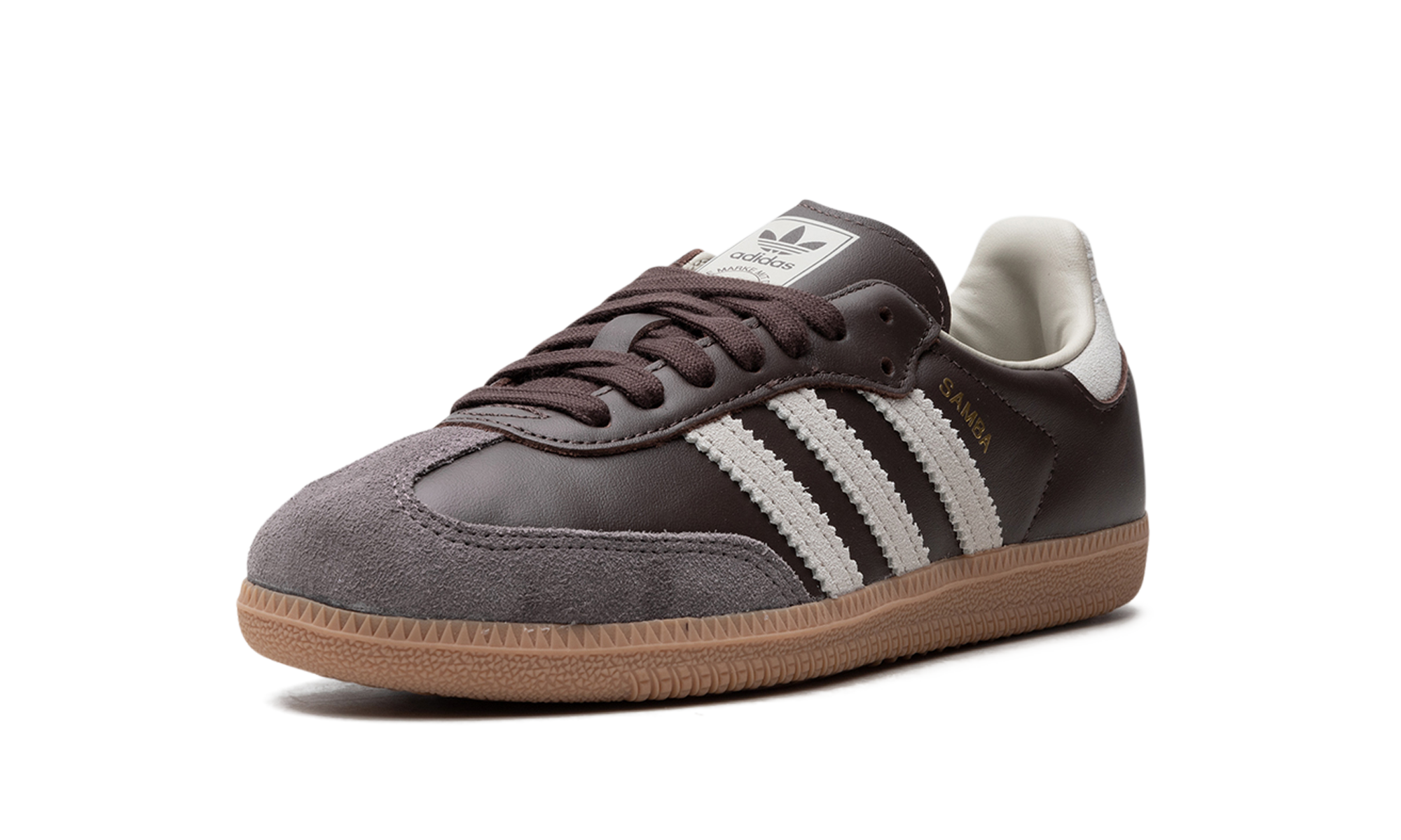 adidas samba og brown putty grey+ID1481+left diagnol single view