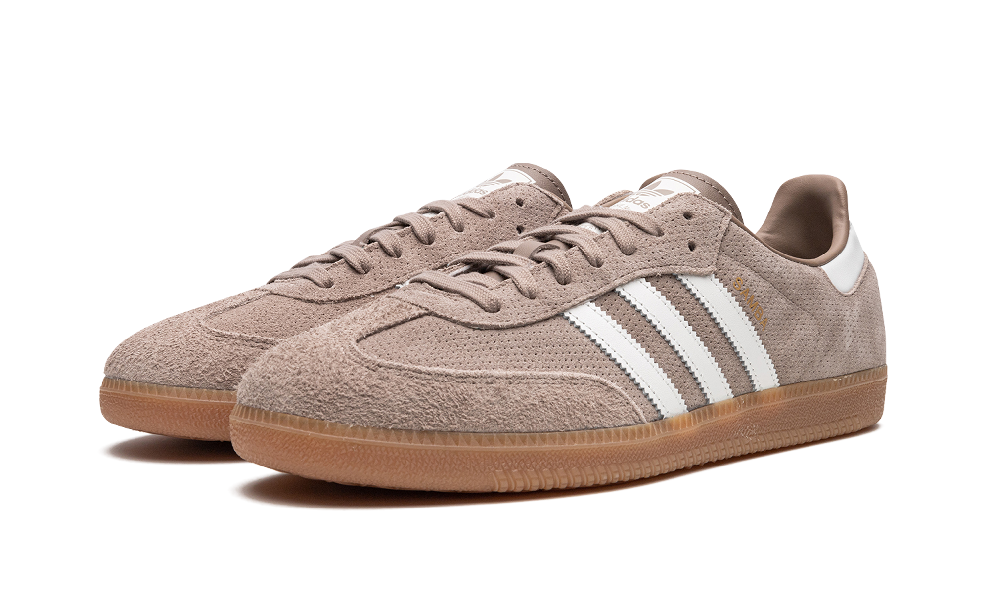 adidas samba og chalky brown gum+HP7903+diagnol left view