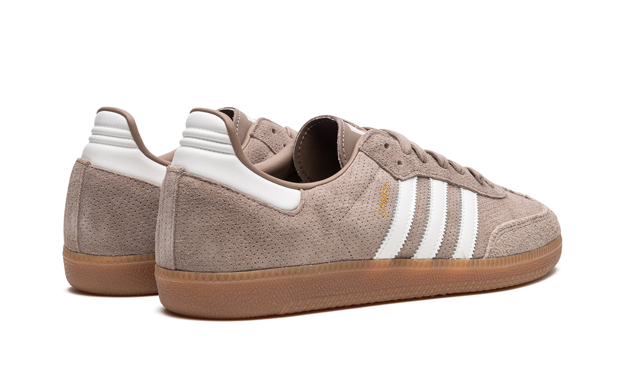 adidas samba og chalky brown gum+HP7903+diagnol right behind view