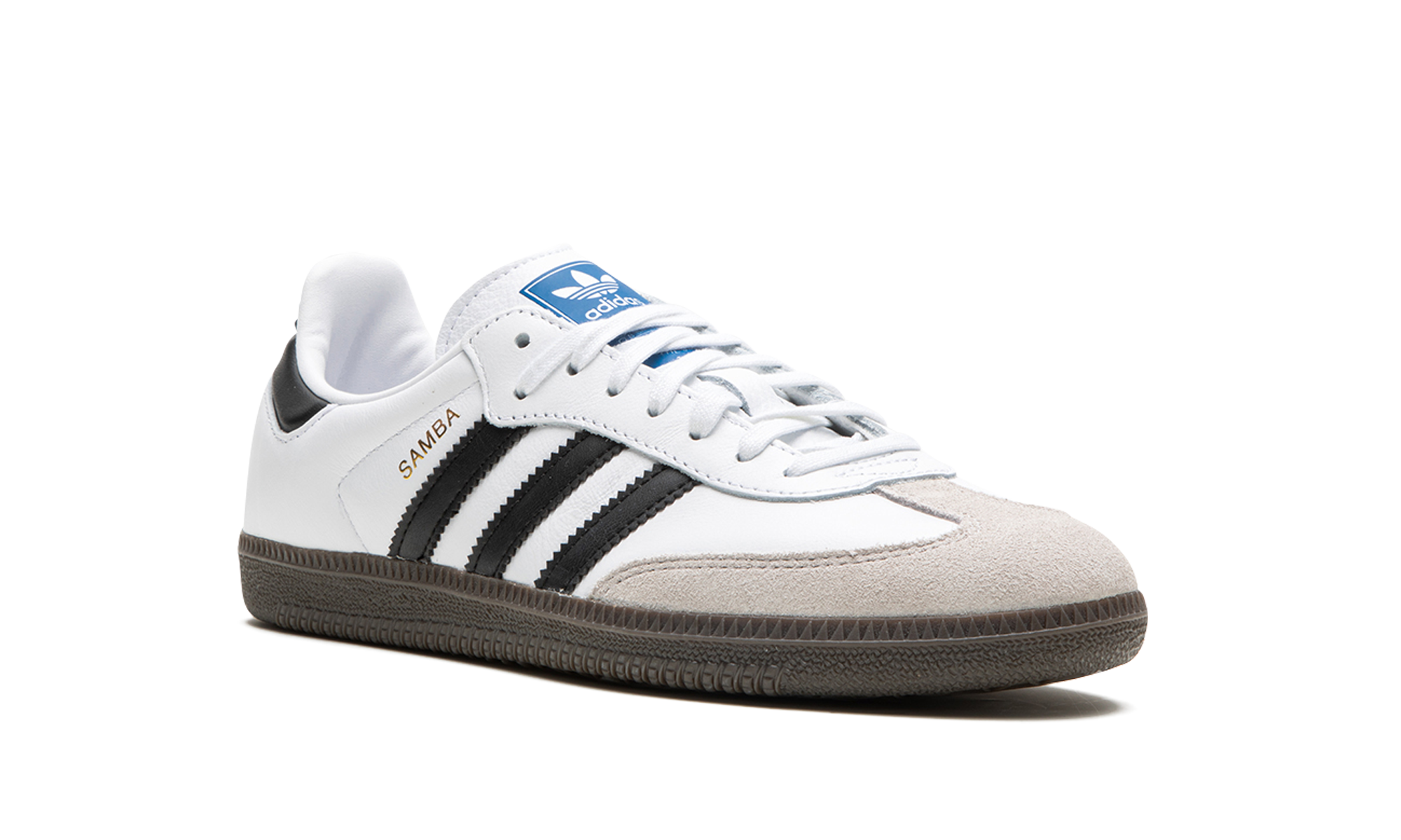 adidas samba og cloud white core black gs+IE3675+diagnol right view