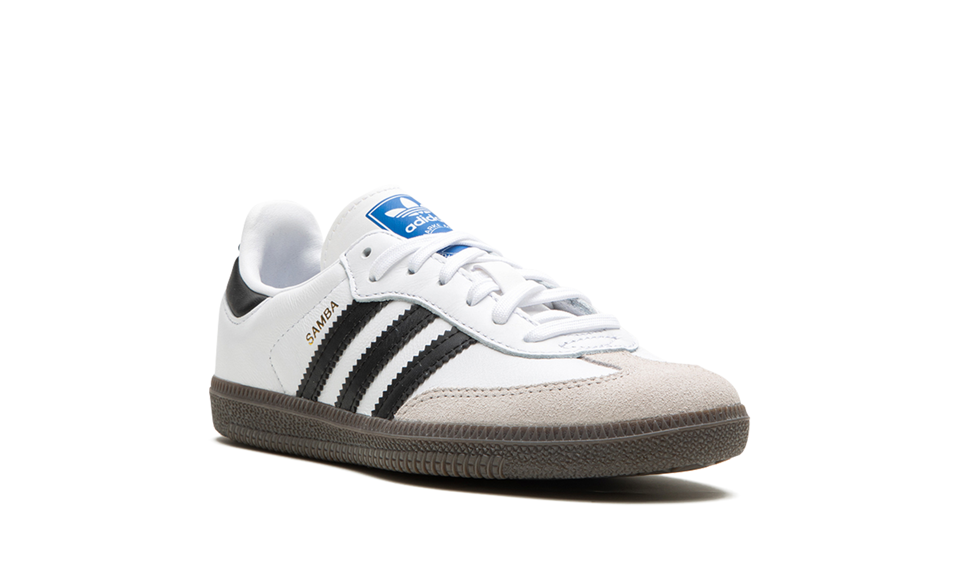 adidas samba og cloud white core black gum ps+IE3677+diagnol right view