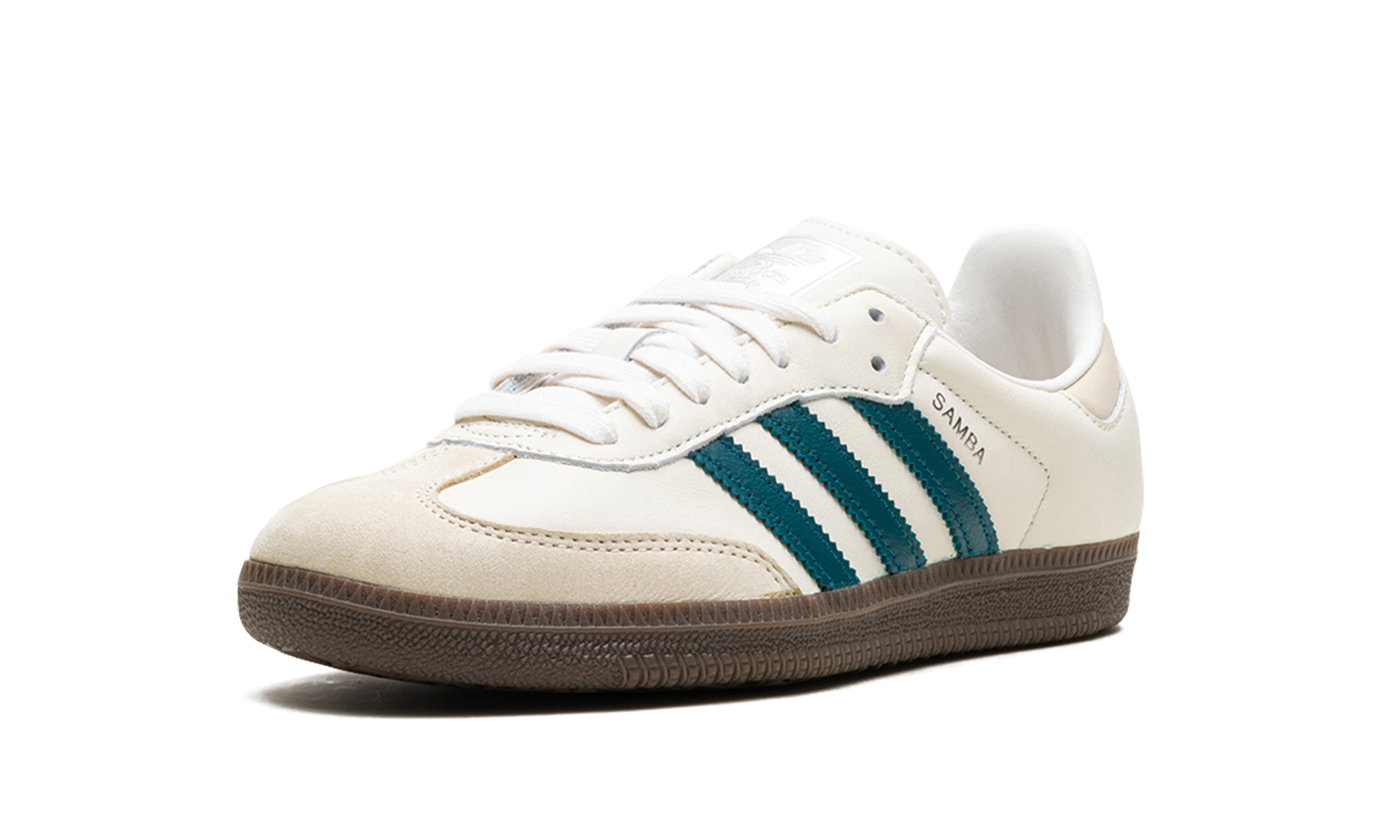 adidas samba og cloud white legacy teal women s+IG1963+left diagnol single view