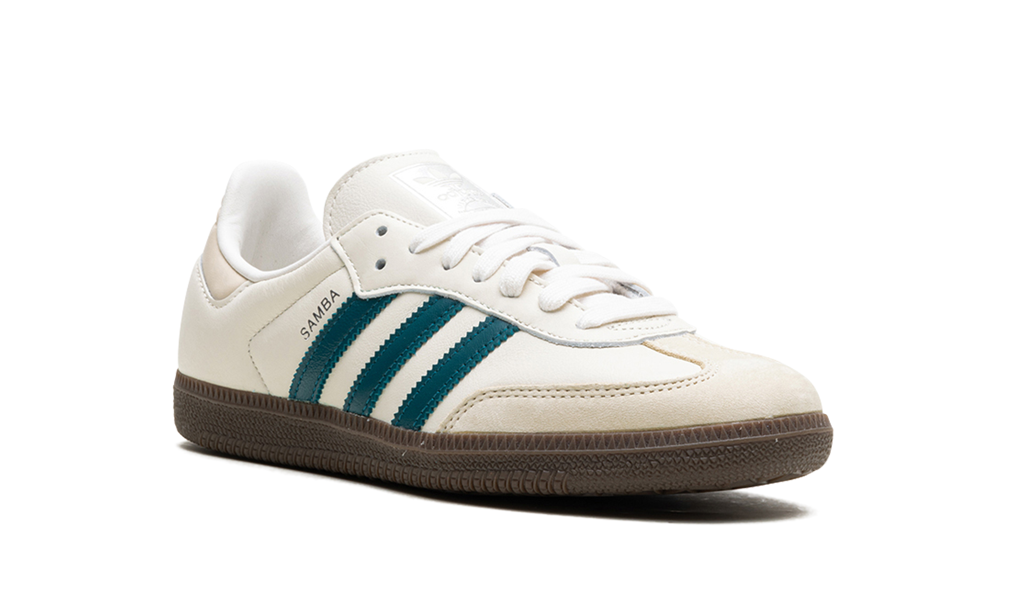 adidas samba og cloud white legacy teal women s+IG1963+diagnol right view