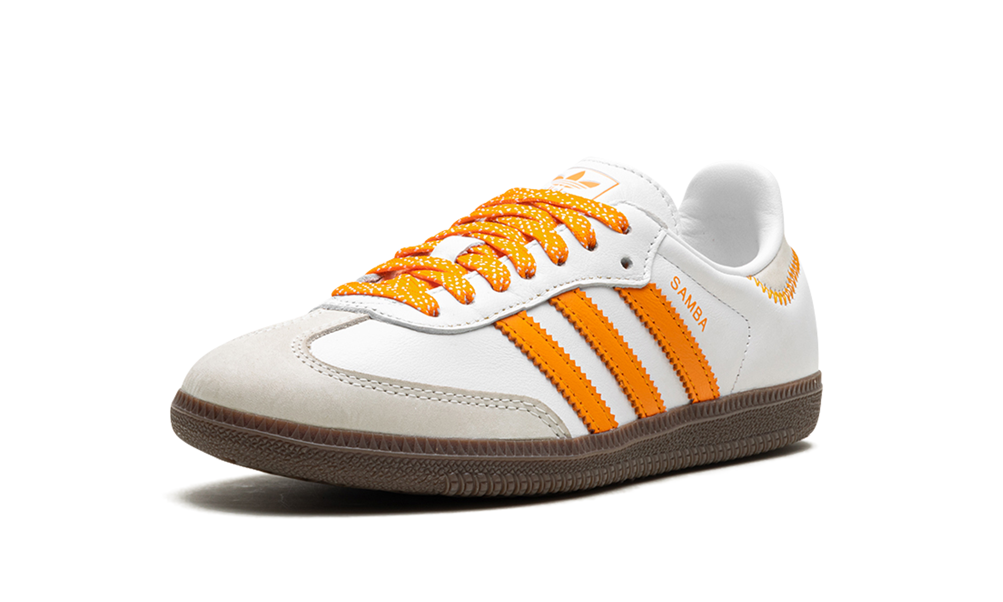 adidas samba og cloud white orange women s+IE6521+left diagnol single view