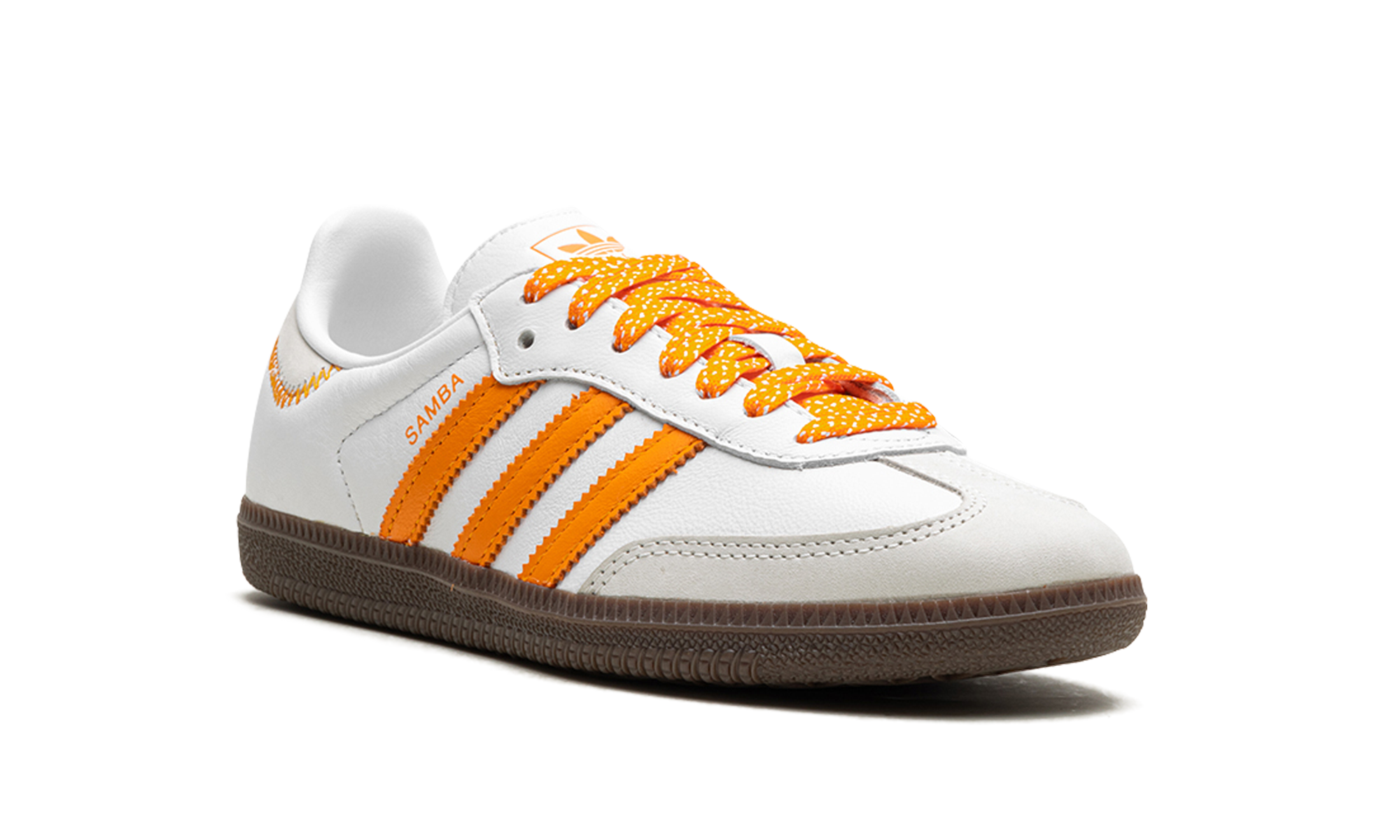 adidas samba og cloud white orange women s+IE6521+diagnol right view