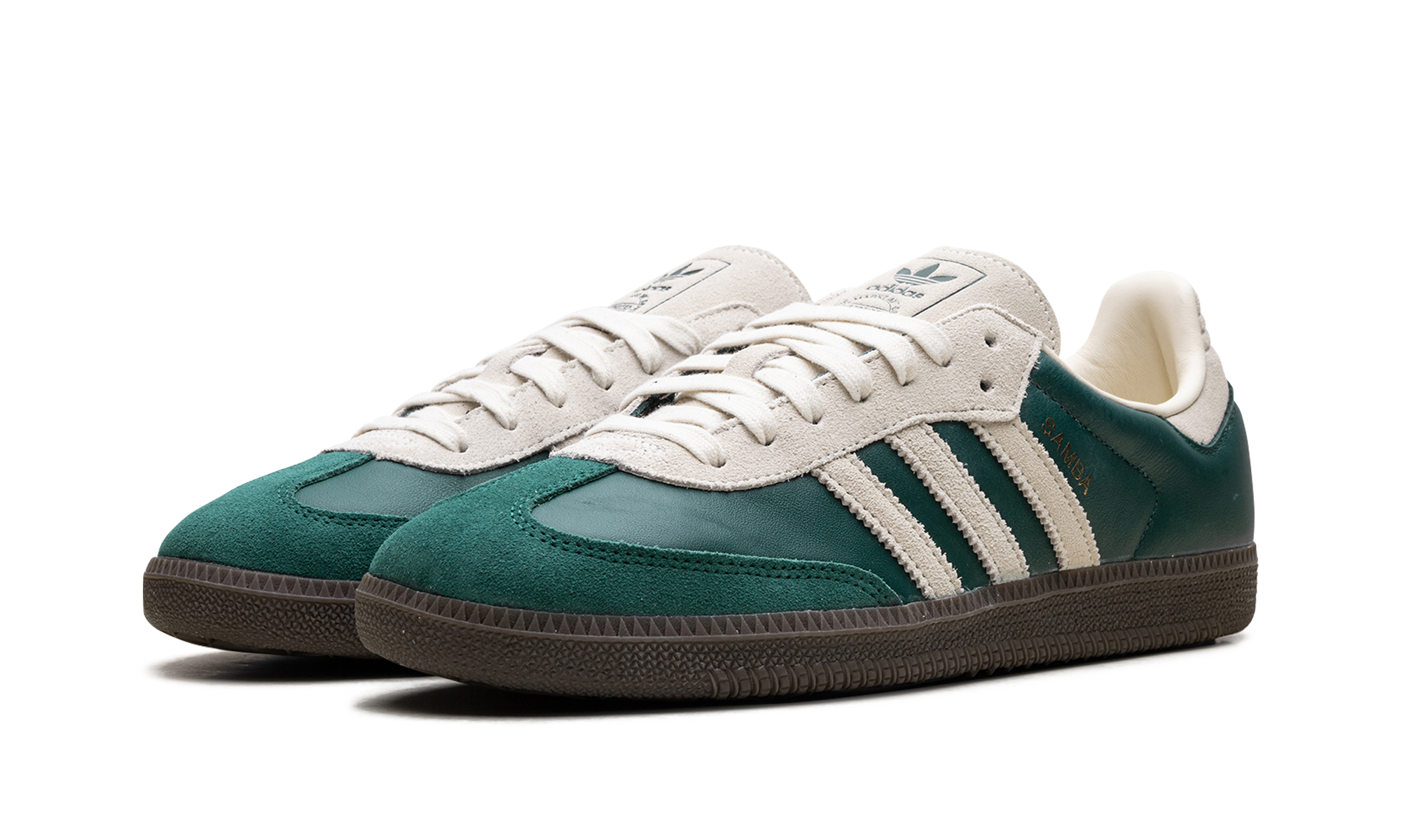 adidas samba og collegiate green cream white+JI3215+diagnol left view