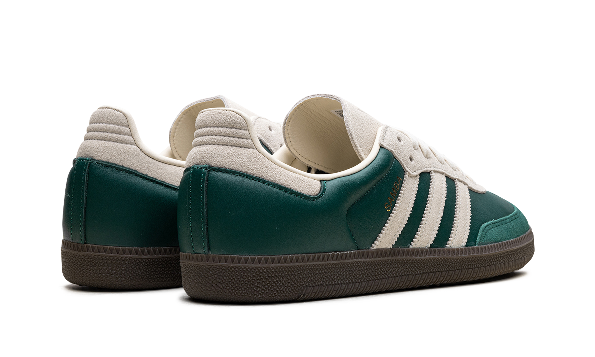 adidas samba og collegiate green cream white+JI3215+diagnol right behind view
