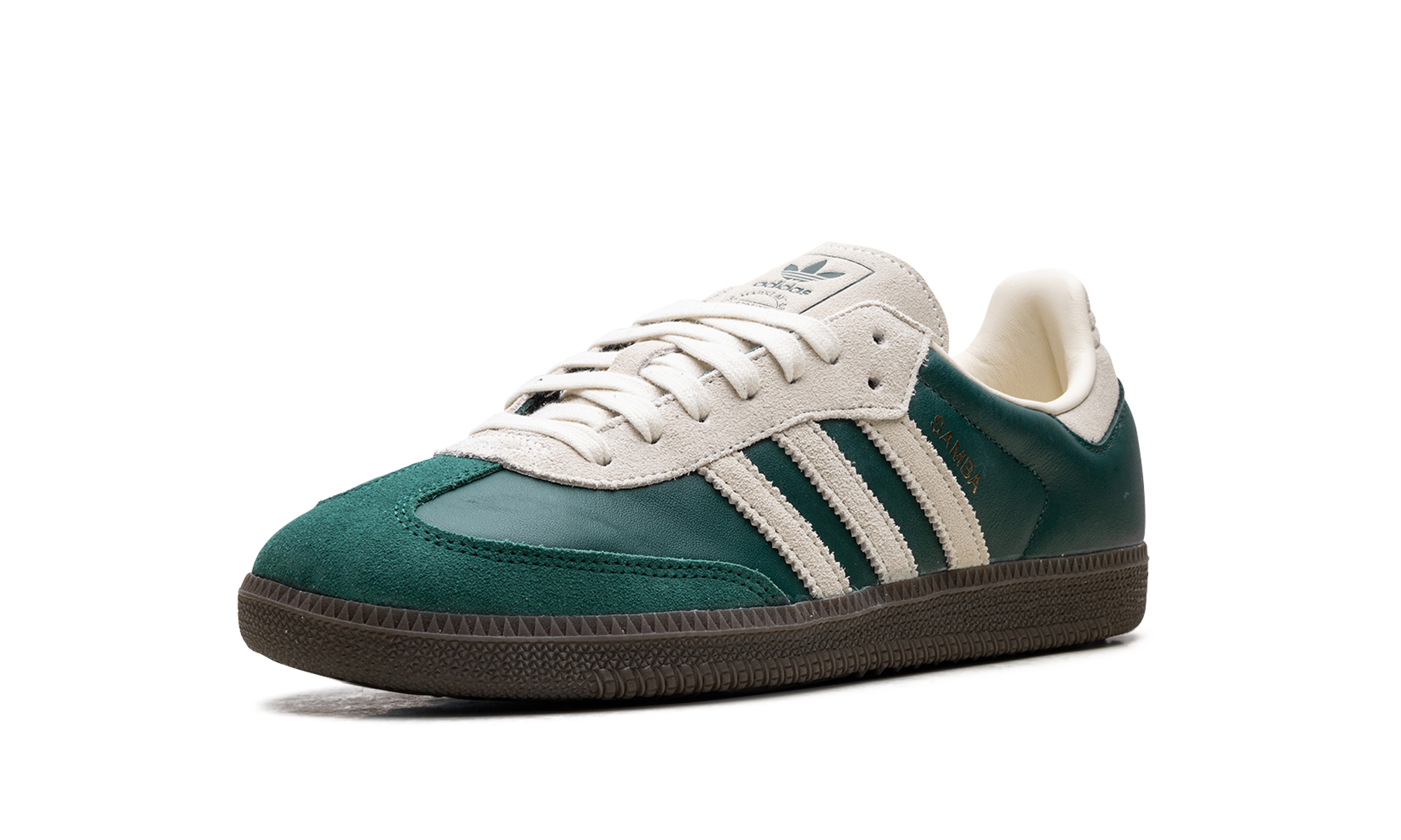 adidas samba og collegiate green cream white+JI3215+left diagnol single view