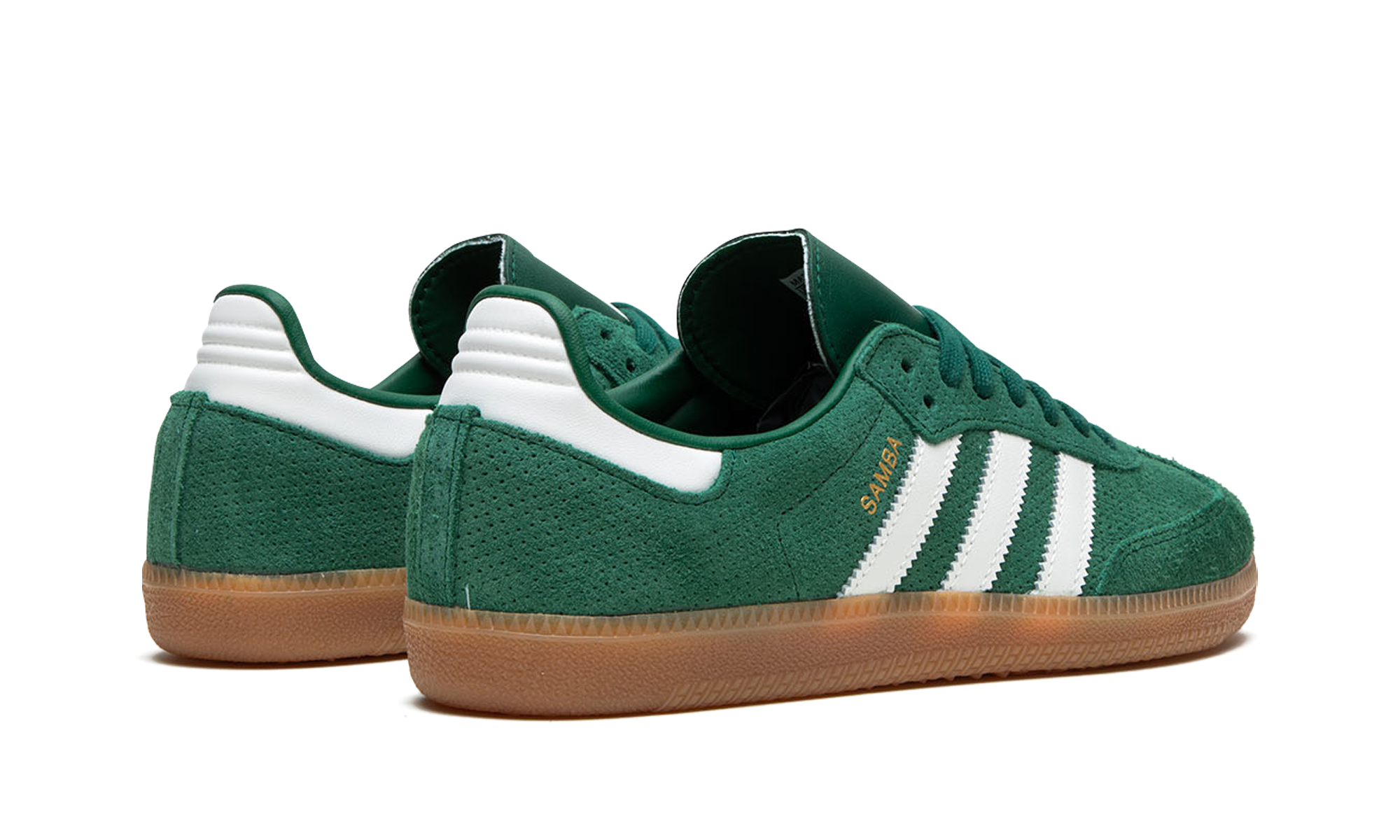 adidas samba og collegiate green gum+HP7902+diagnol right behind view