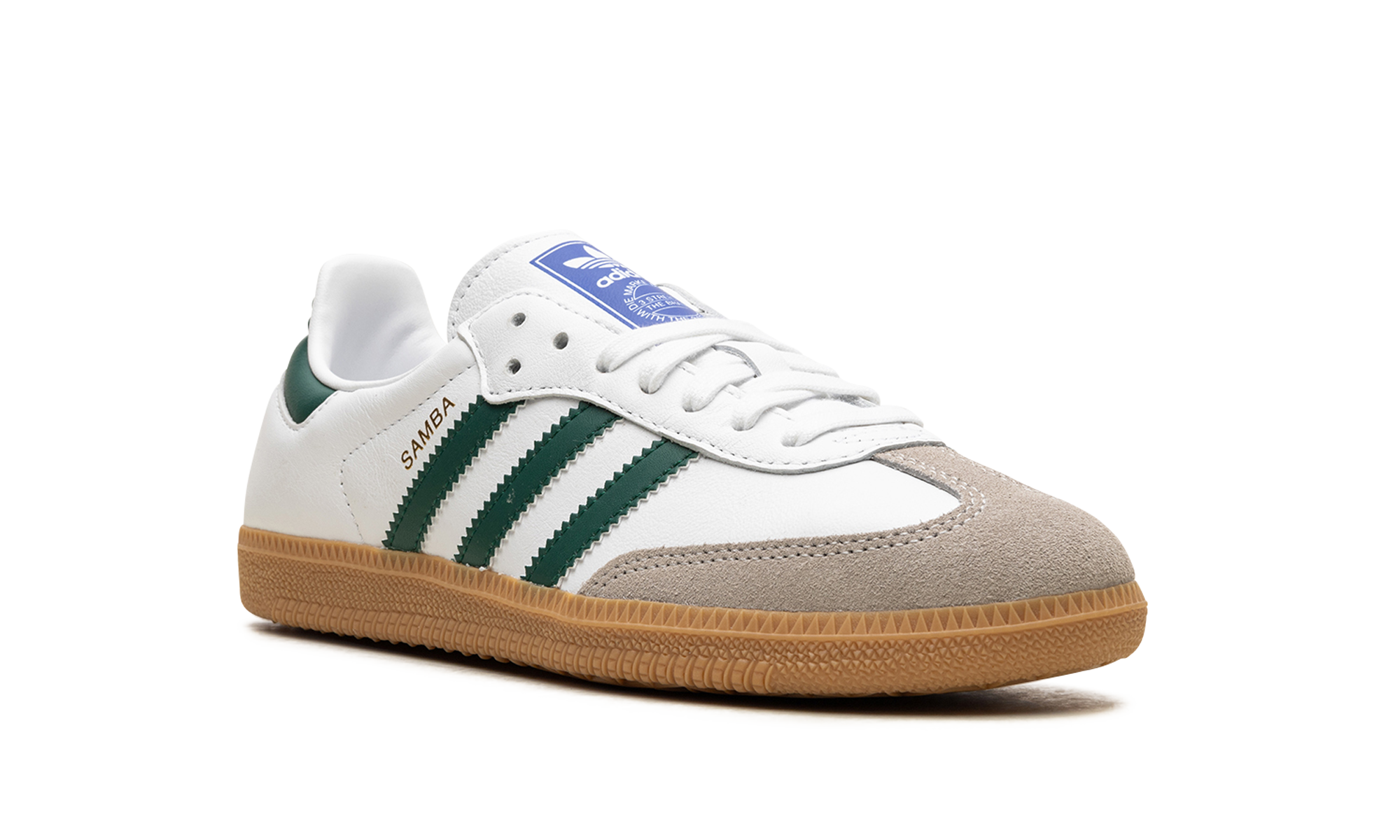 adidas samba og collegiate green+IE3437+diagnol right view