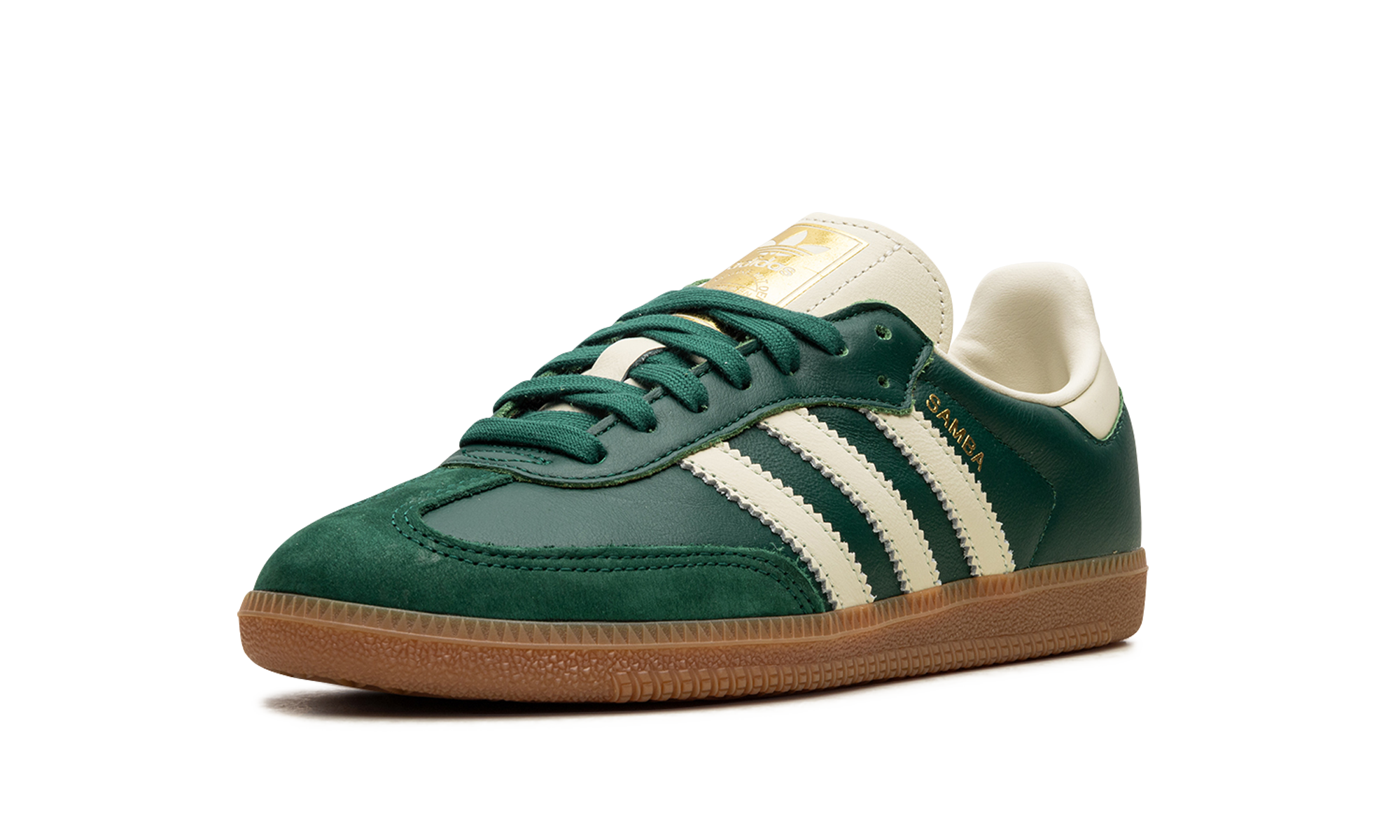 adidas samba og collegiate green women s+IE0872+left diagnol single view