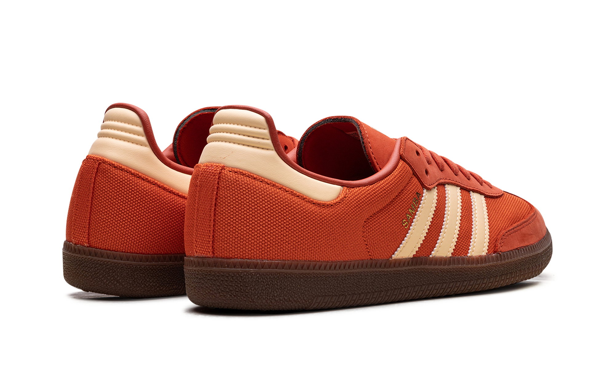 adidas samba og collegiate orange+ID1453+diagnol right behind view