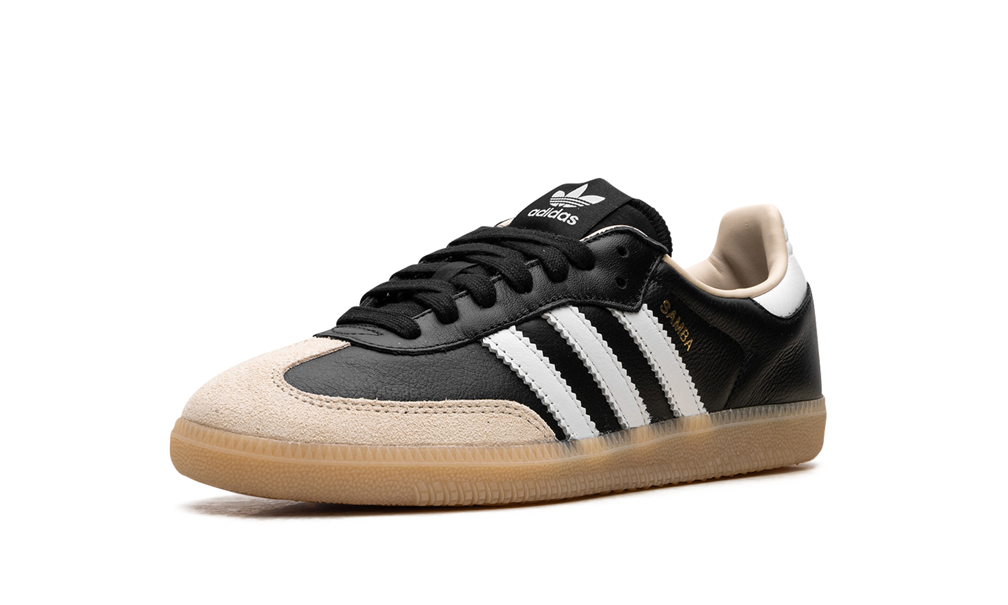 adidas samba og core black cloud white gum+JS3832+left diagnol single view