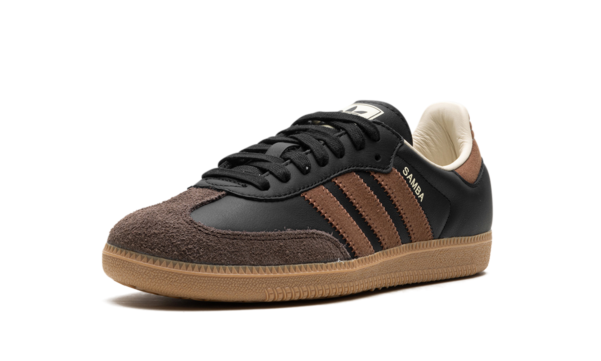 adidas samba og core black preloved brown+IE9123+left diagnol single view