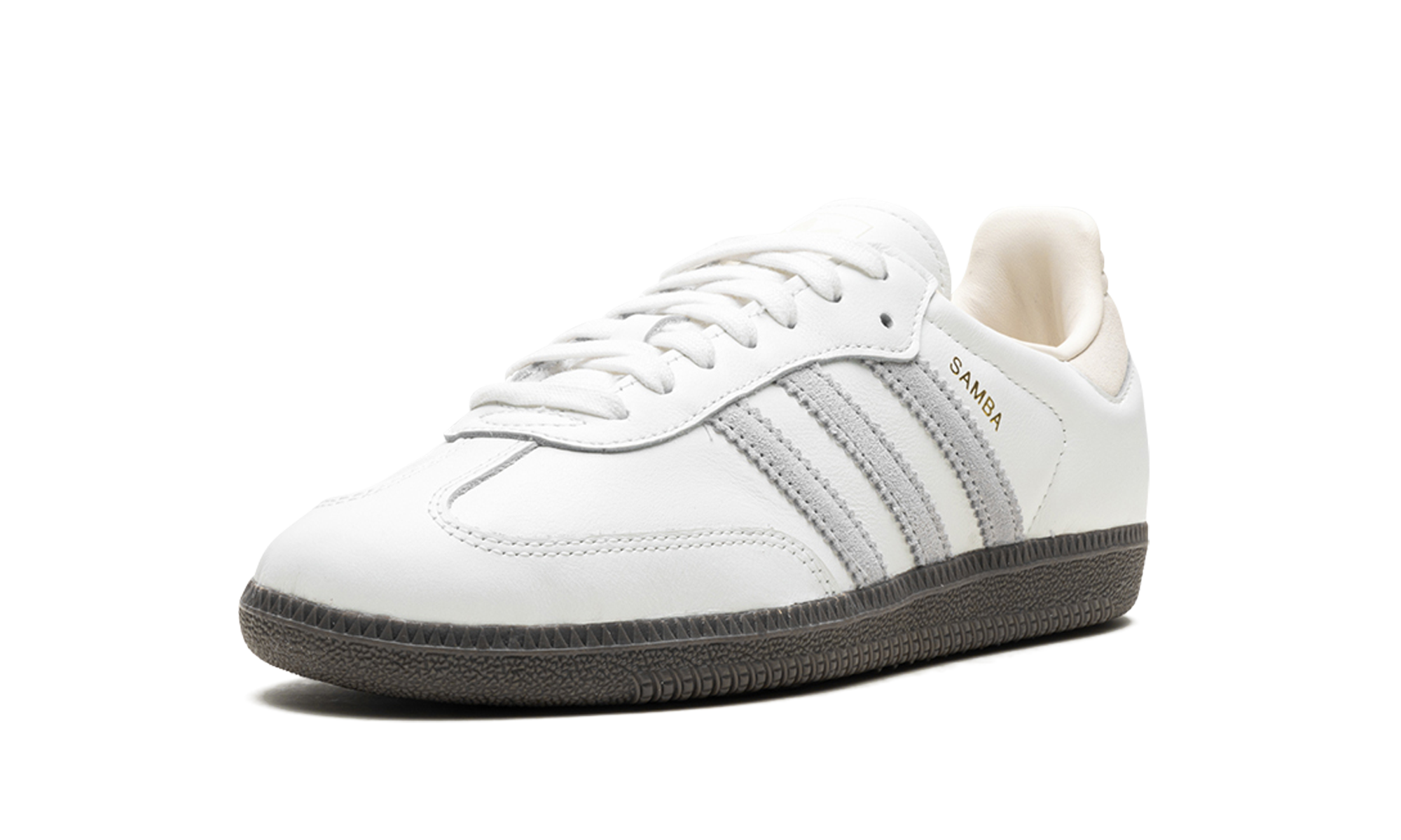 adidas samba og core white grey+IH4880+left diagnol single view