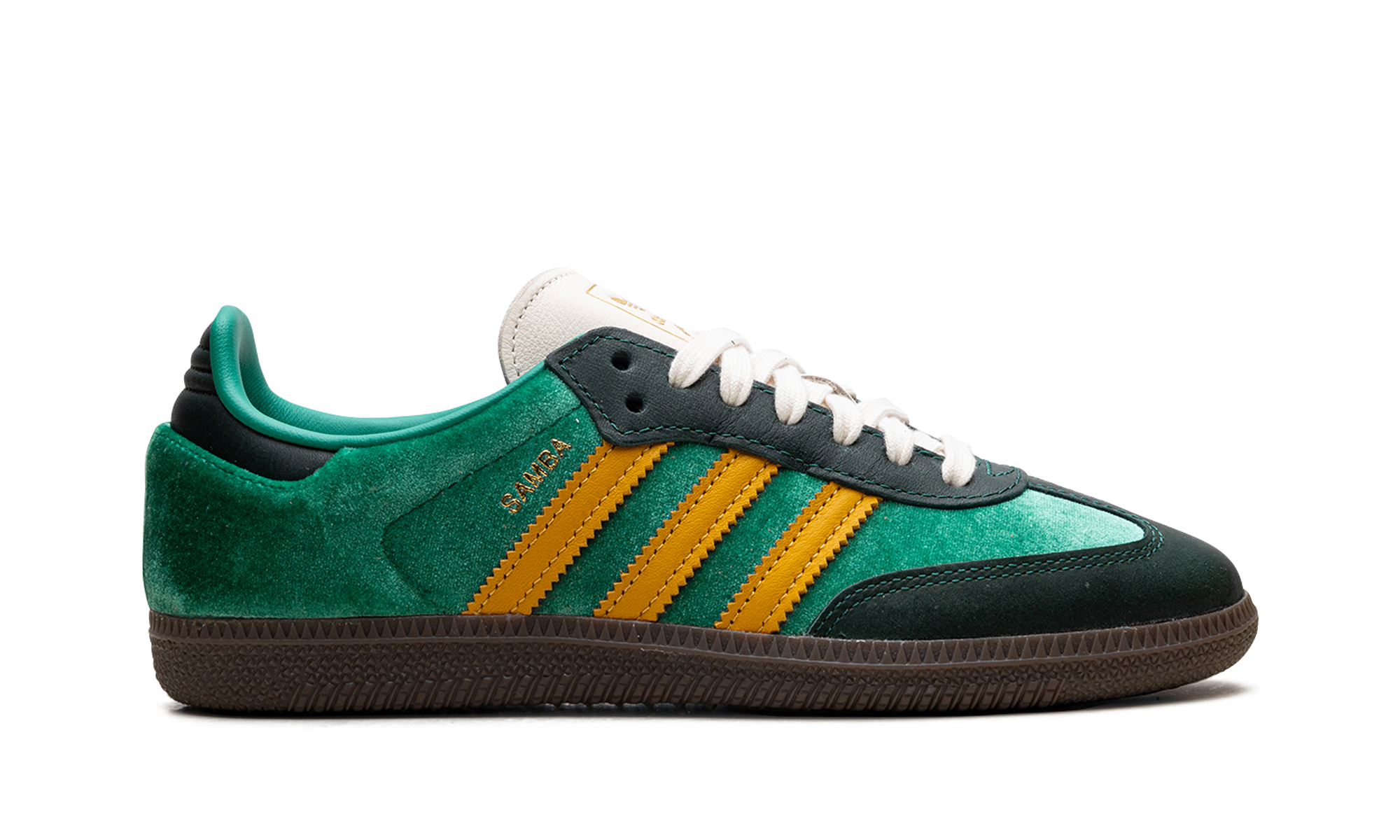 adidas samba og court green preloved yellow women s+JI2681+right view