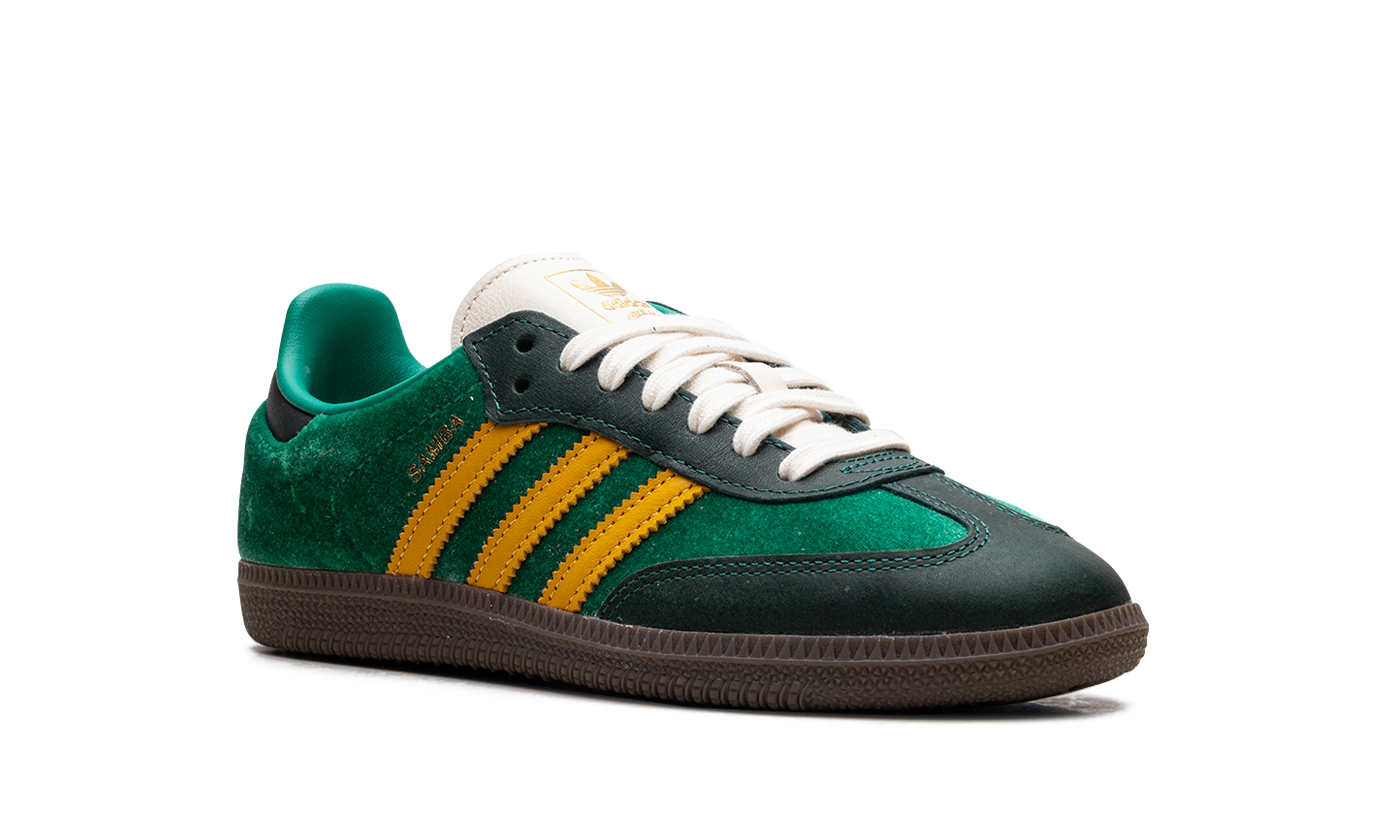 adidas samba og court green preloved yellow women s+JI2681+diagnol right view