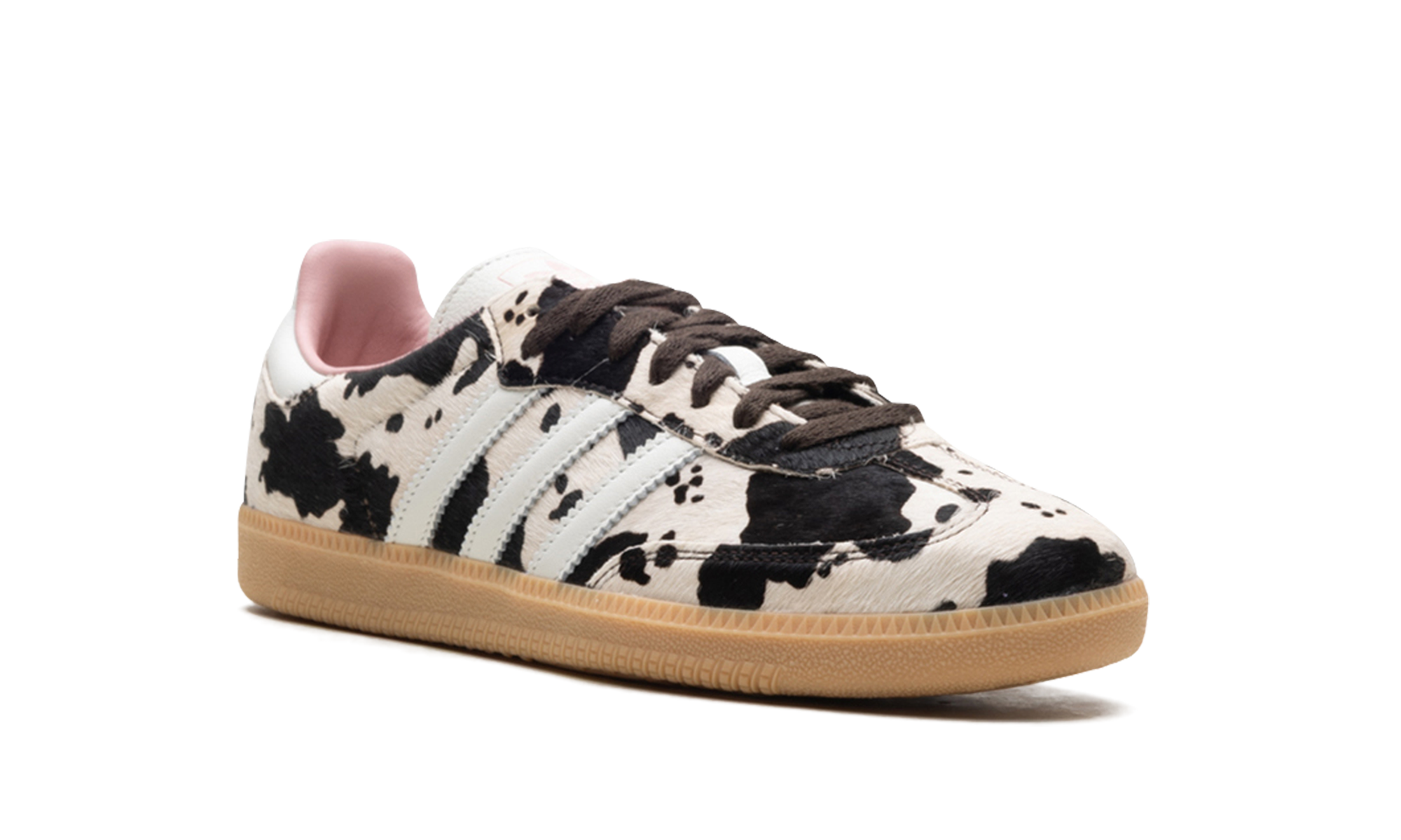 adidas samba og cow print women s+JR1256+diagnol right view
