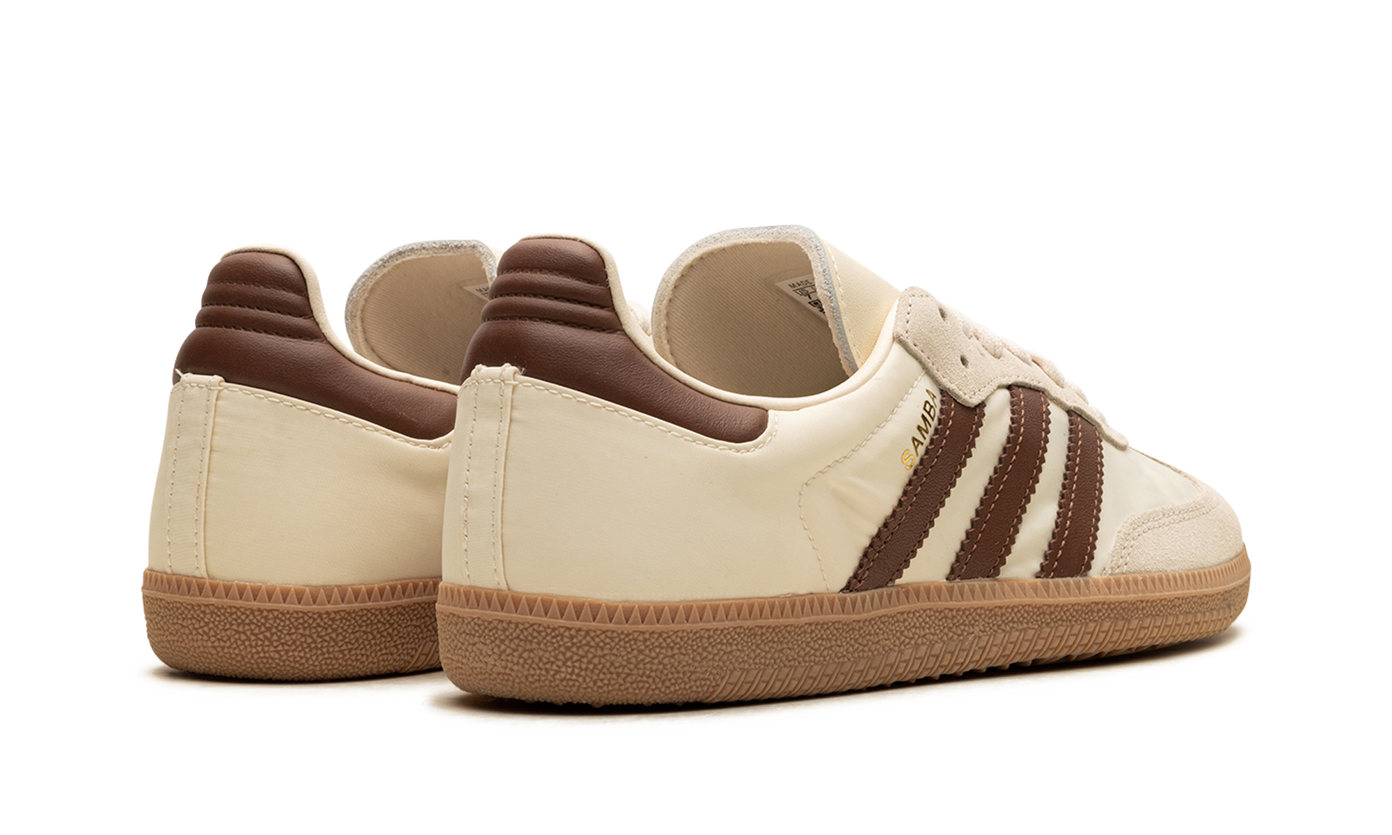 adidas samba og cream white preloved brown+ID1447+diagnol right behind view